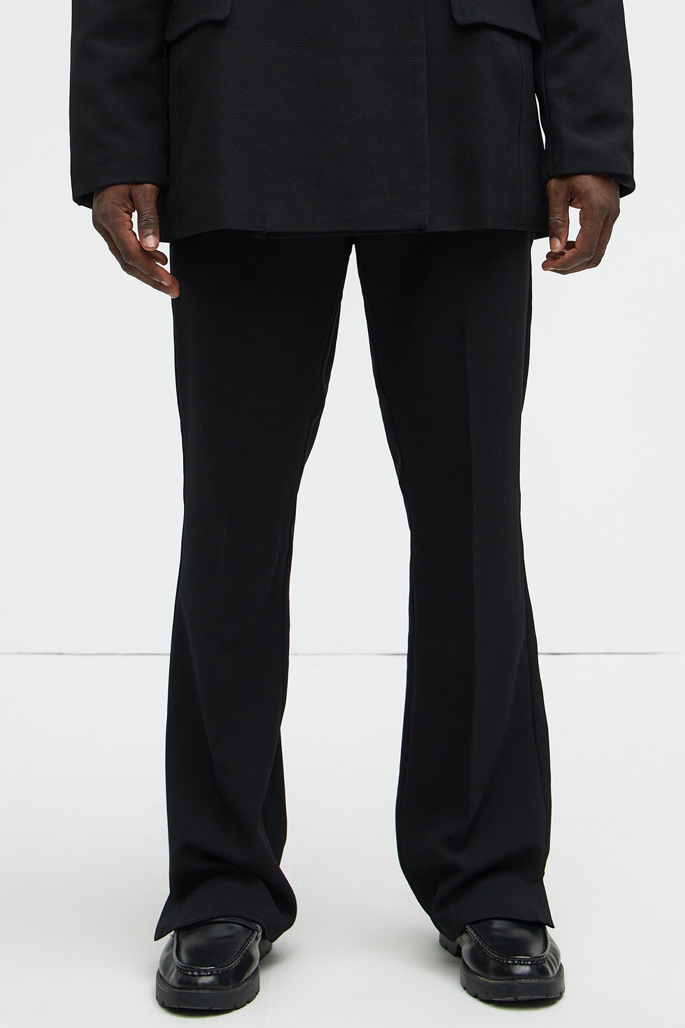 Golden Hour Slit Slim Flare Trousers