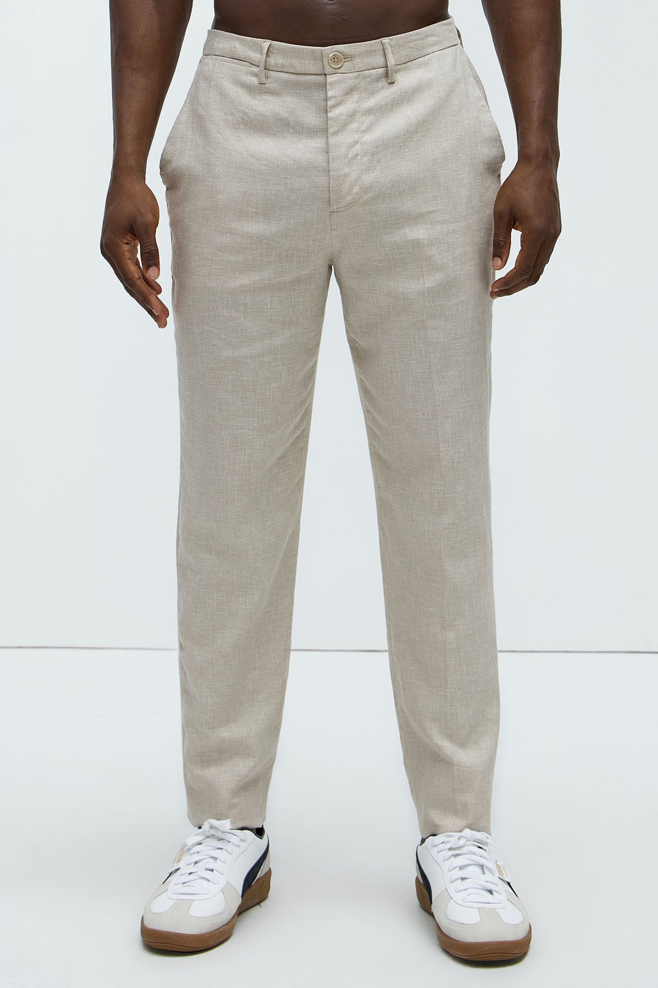 Bahamas Straight Linen Trousers
