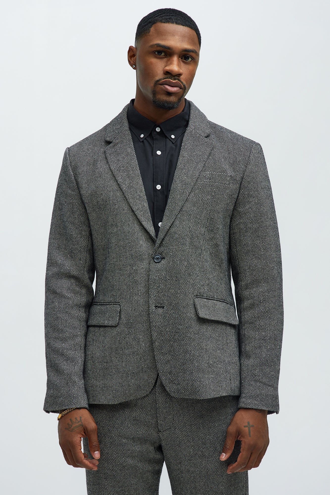Hancock Tweed Textured Blazer