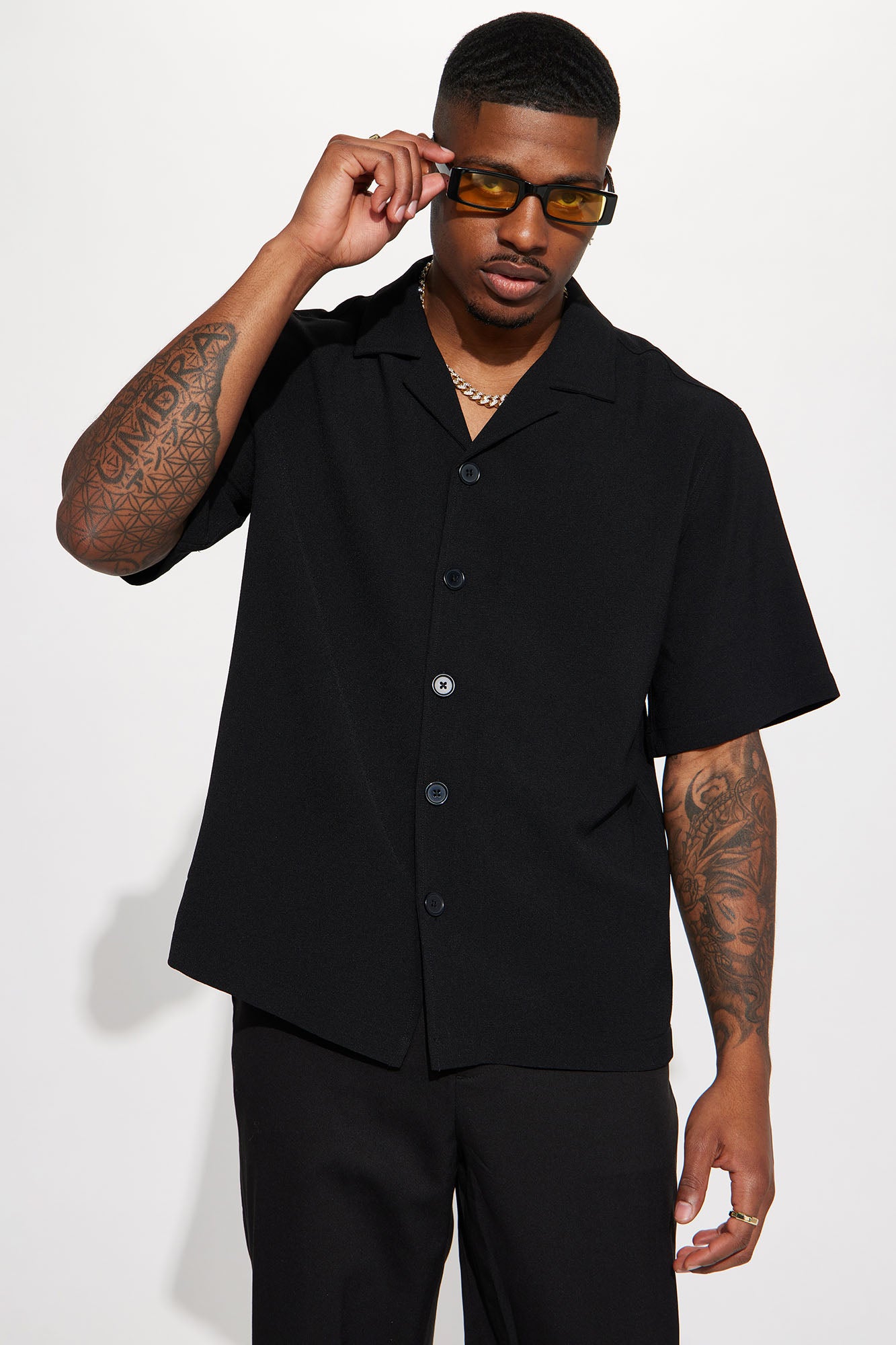 Golden Hour Short Sleeve Button Up
