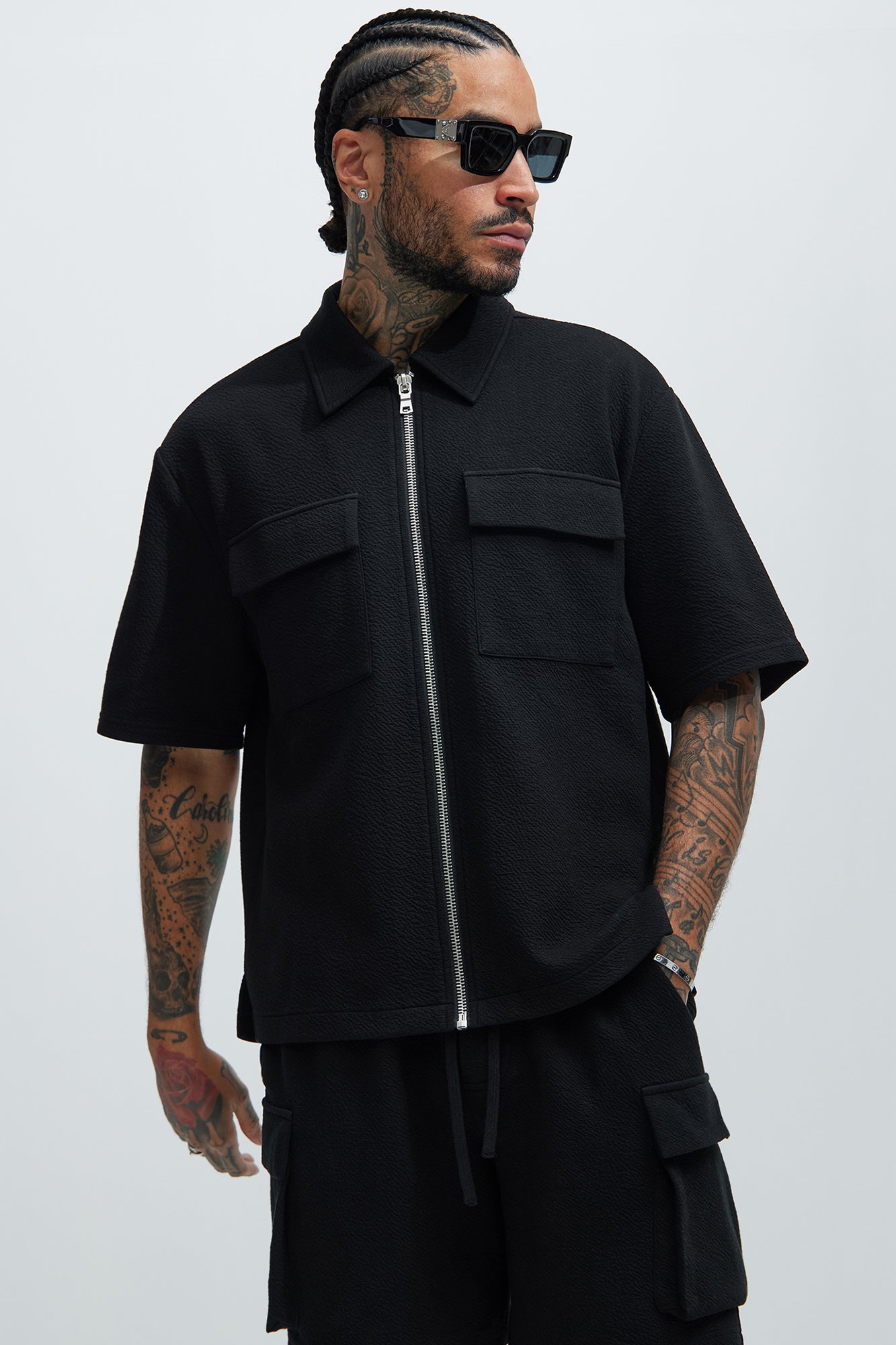Lewis Zip Up Shirt