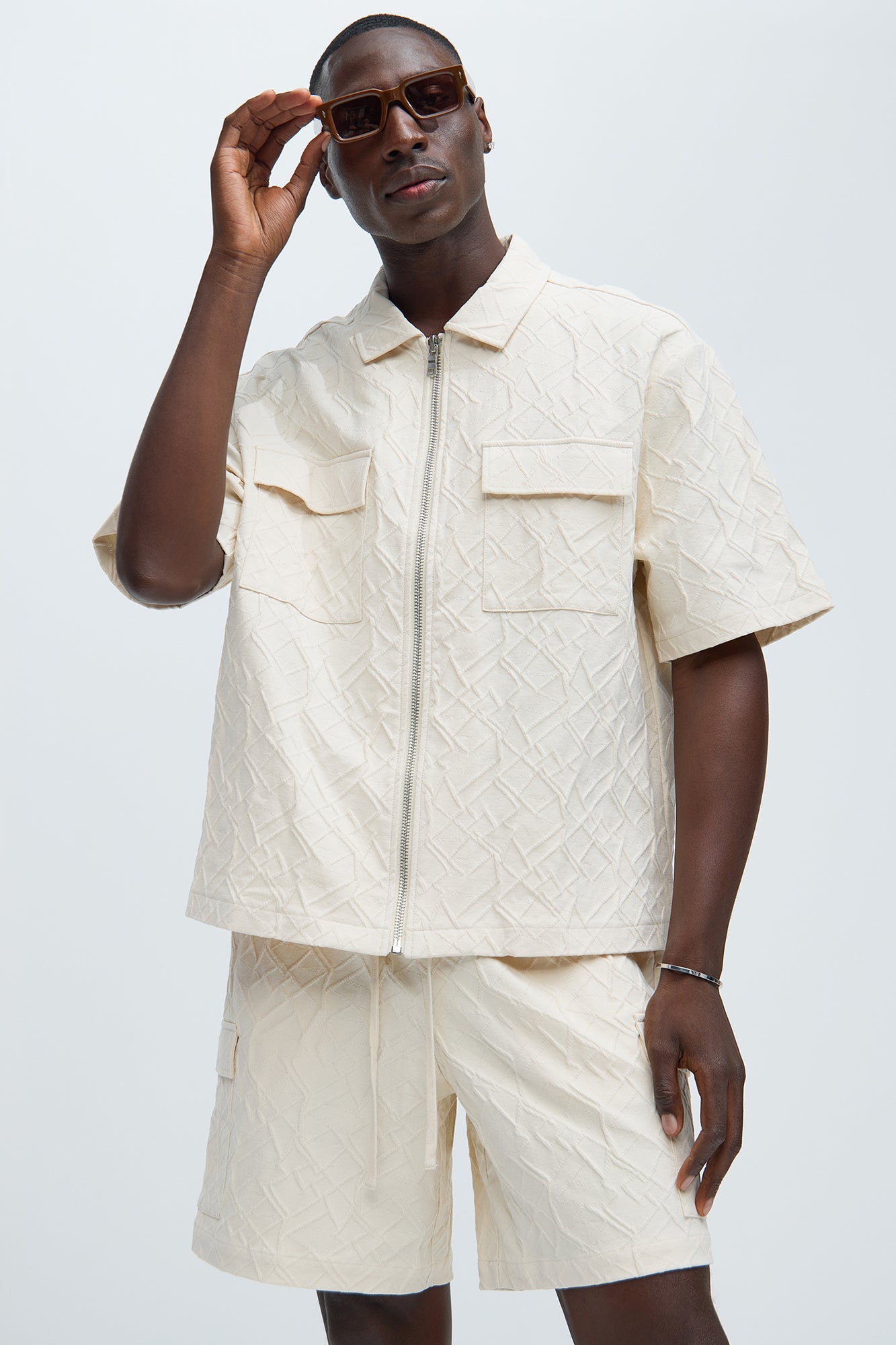 Gerrish Textured Boxy Shirt