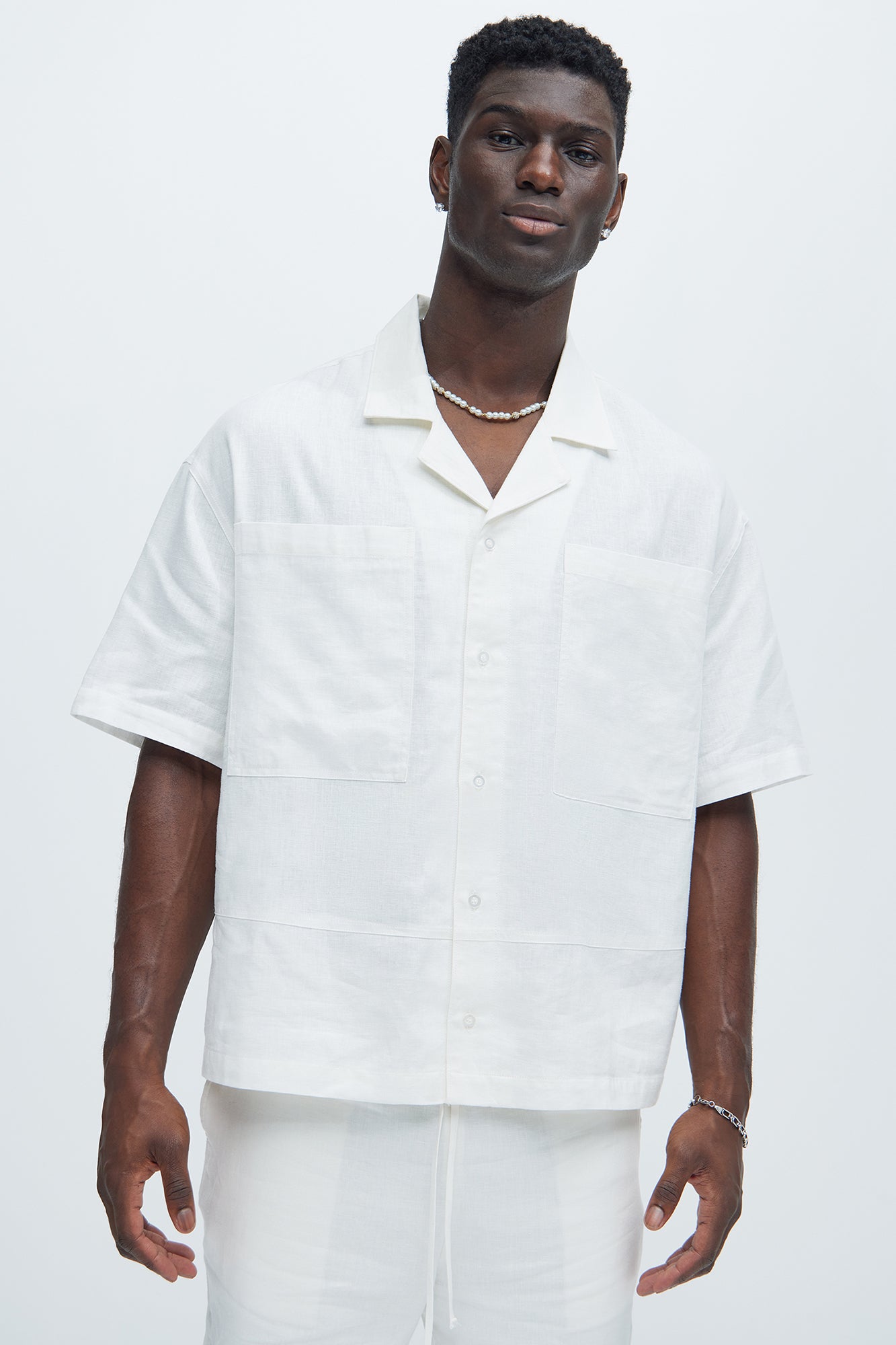Bahamas Linen Cuban Boxy Shirt