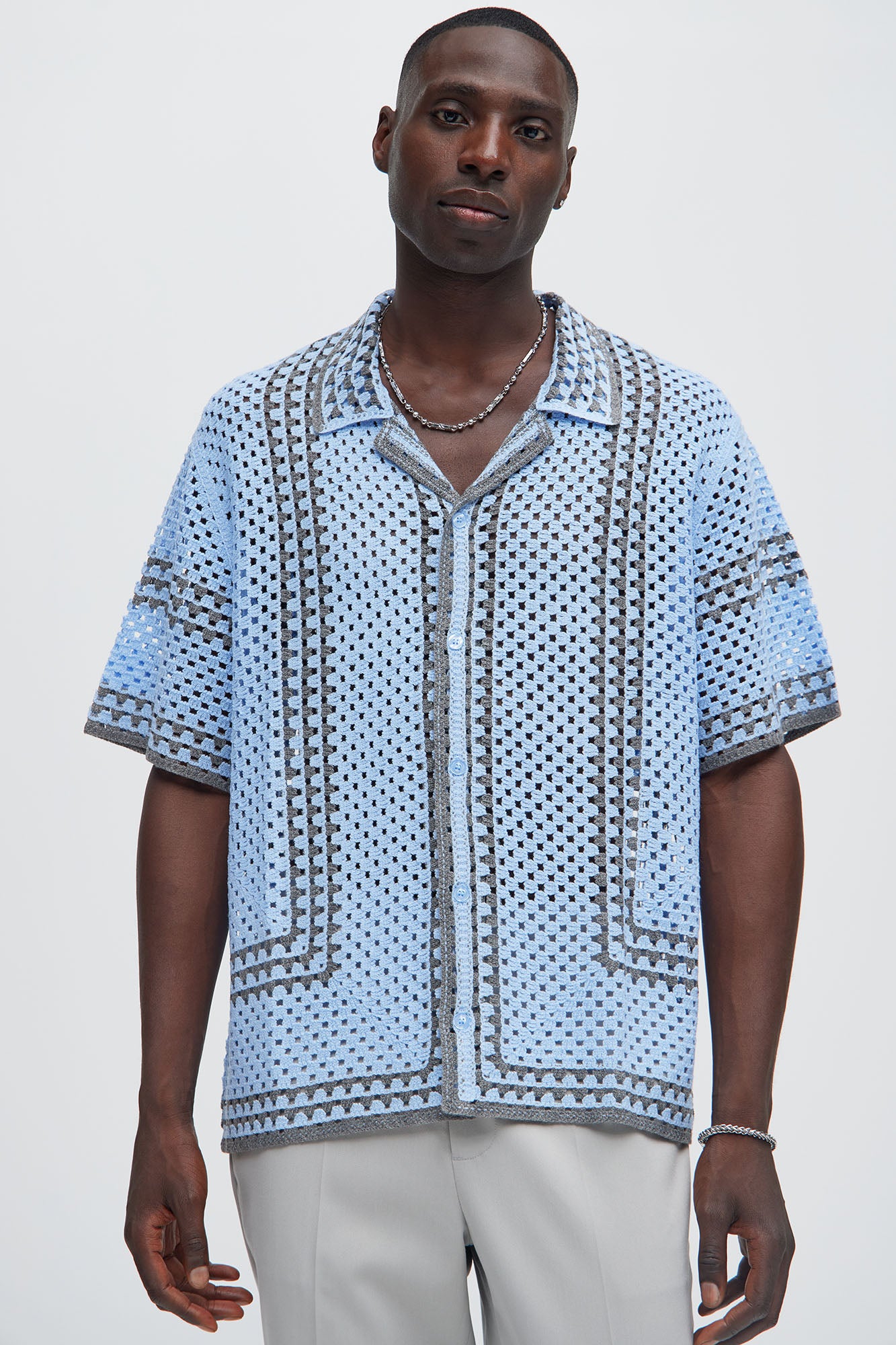 Allston Crochet Knit Shirt