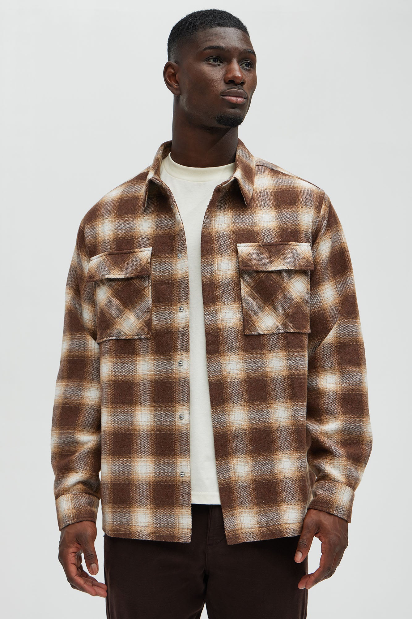 Cassnet Plaid Button Up Shirt