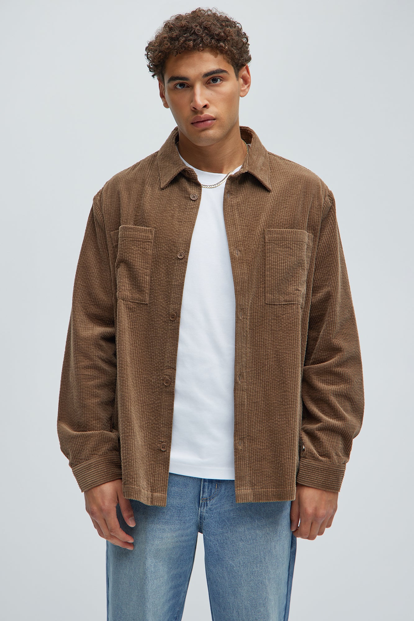 Corduroy Pocket Button Up Shirt