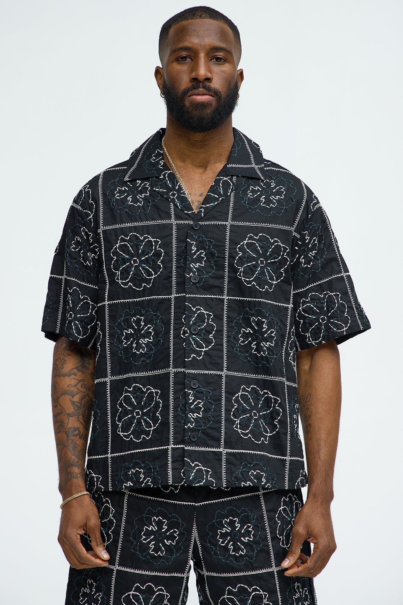 Tropical Bloom Cotton Shirt
