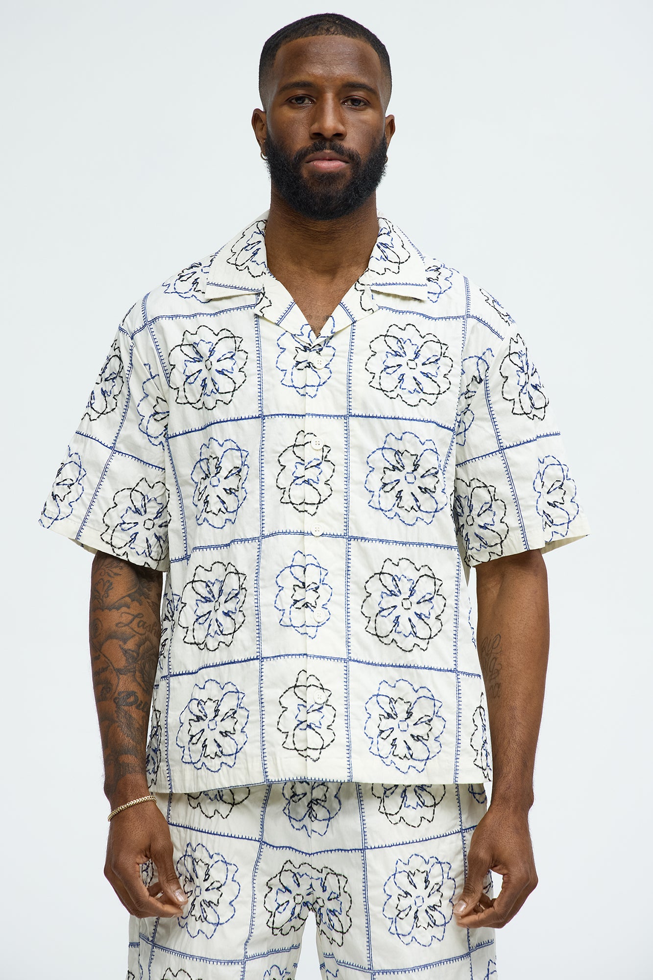 Tropical Bloom Cotton Shirt