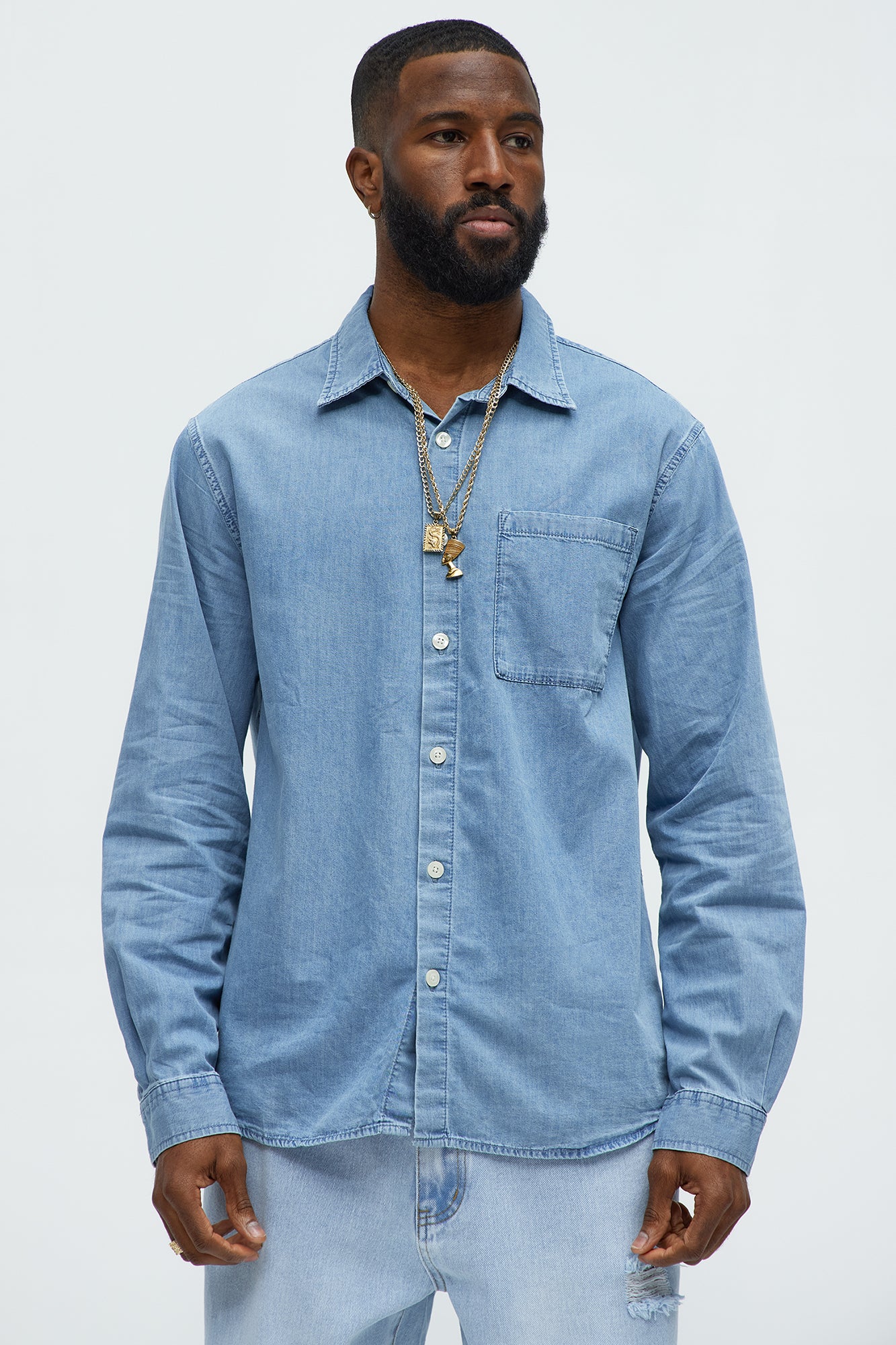 Chambray Long Sleeve Shirt