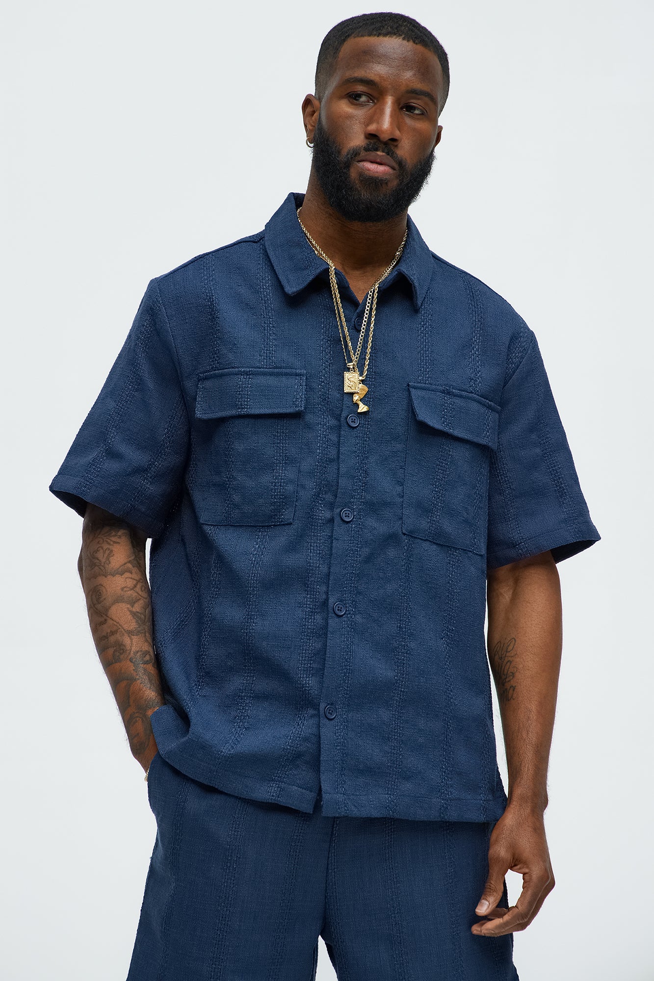 Carmen Jacquard Pocket Shirt