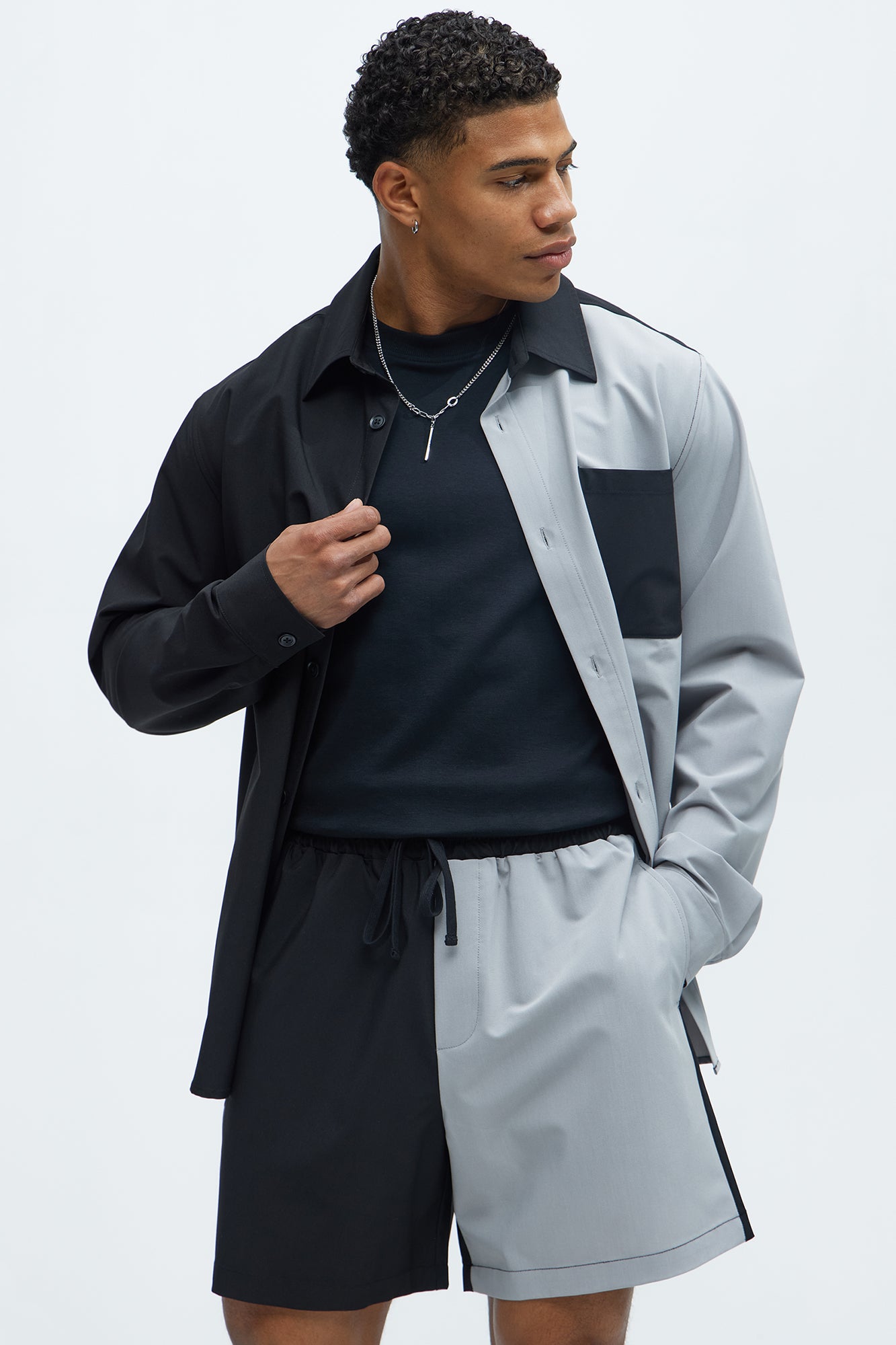 Colorblock Long Sleeve Shirt