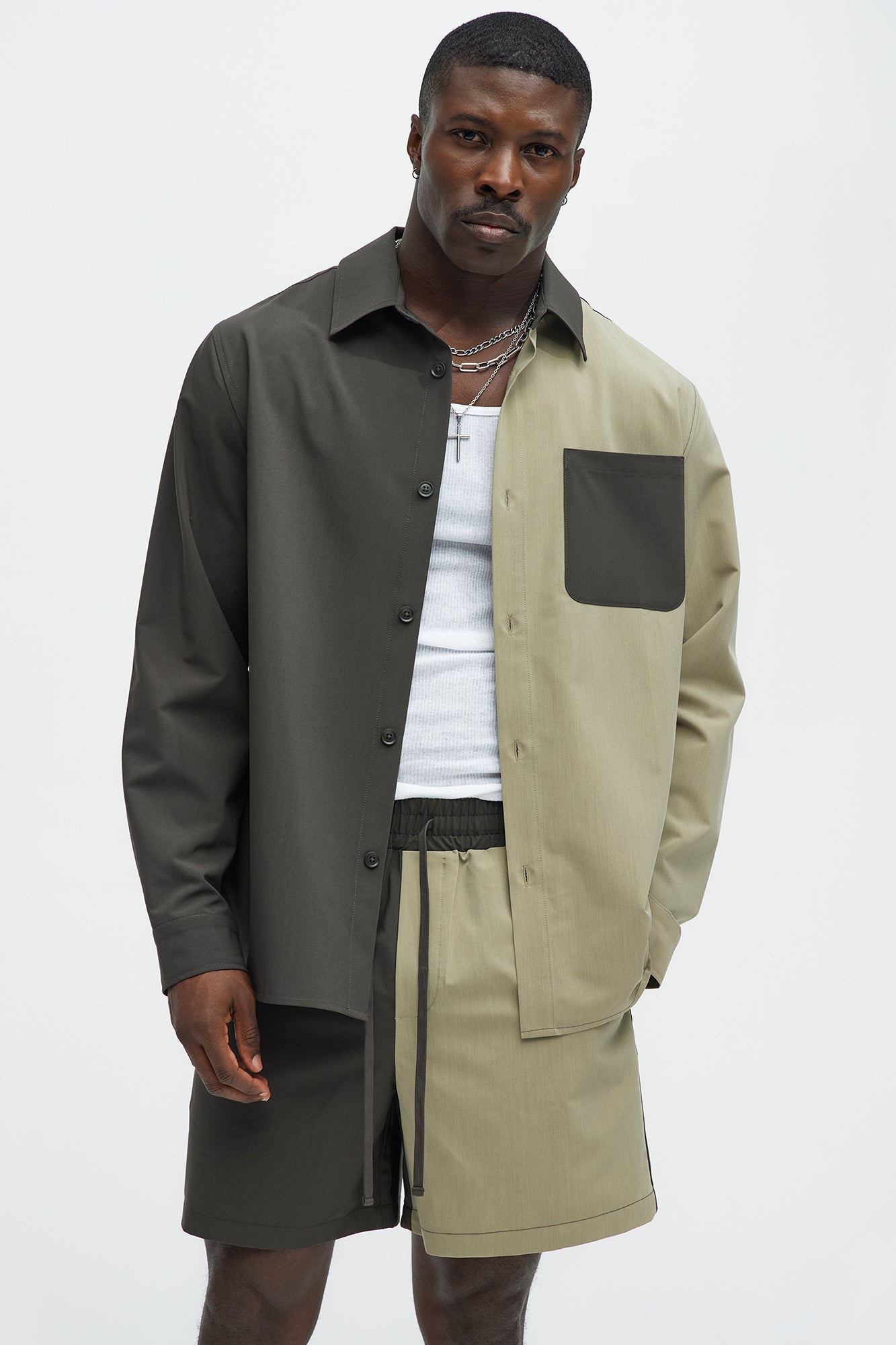 Colorblock Long Sleeve Shirt