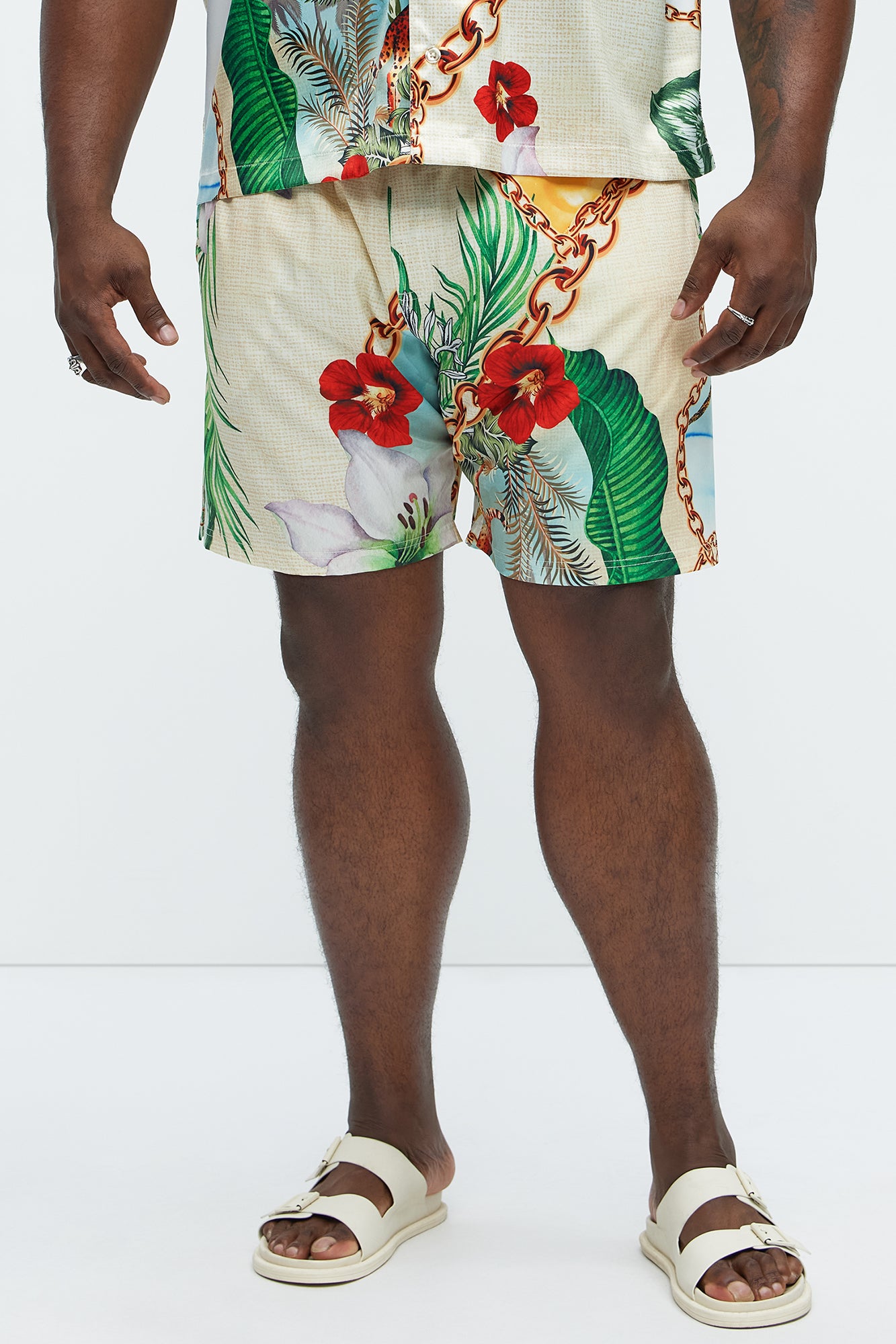 Palms And Chains Swim Classic Trunk
