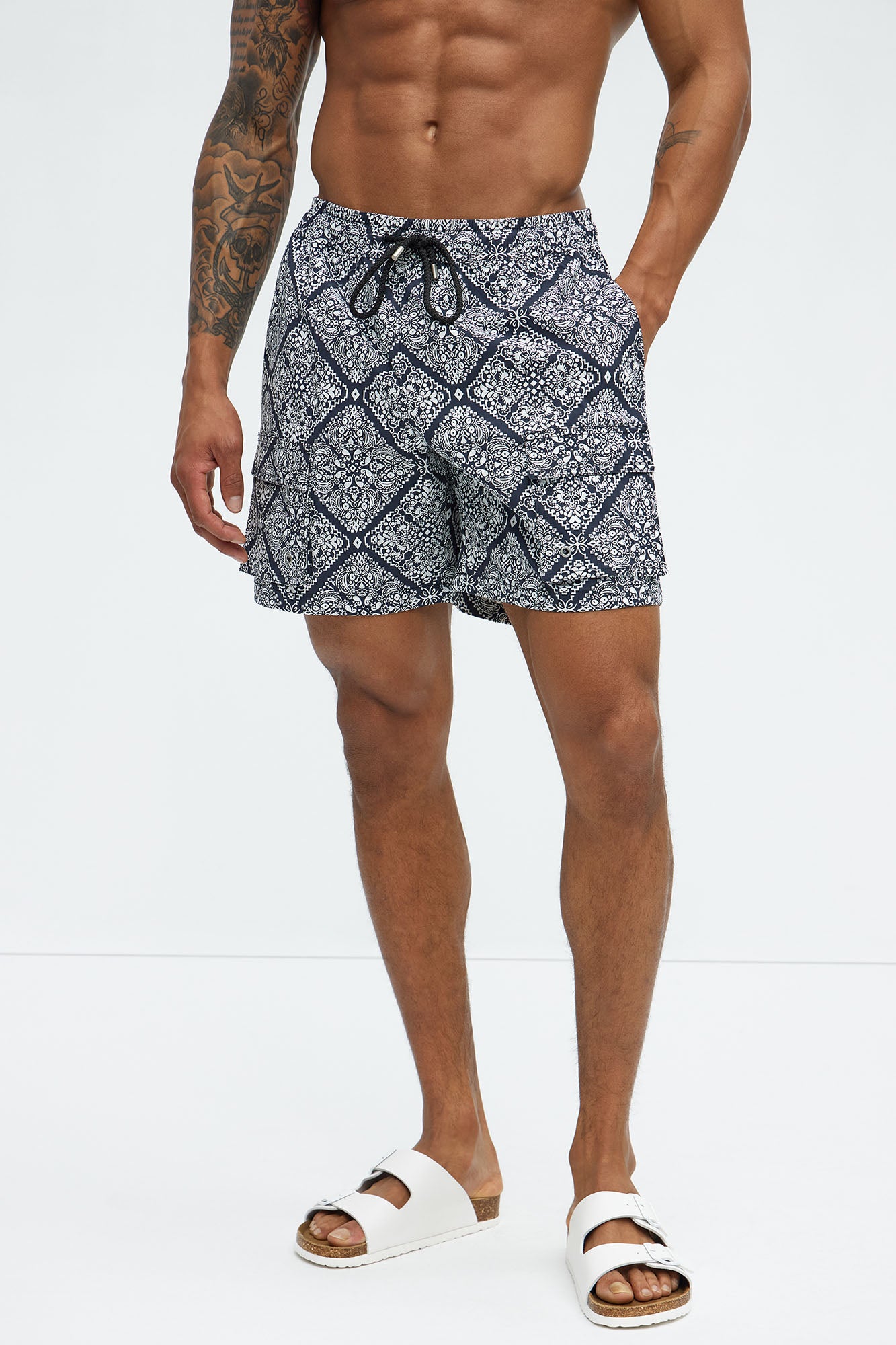 Medallion Cargo Swim Classic Trunk