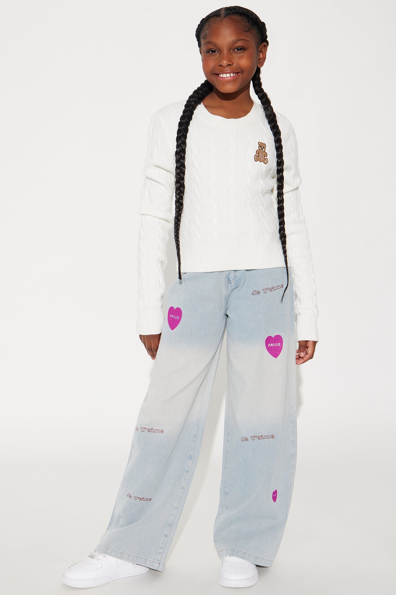 Mini Spreading Love Straight Leg Jeans