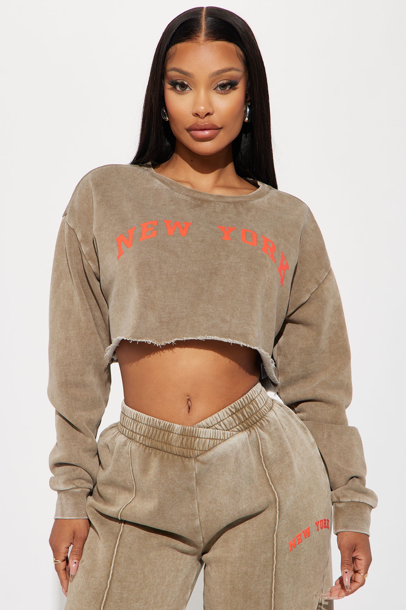 New York Cropped Sweatshirt