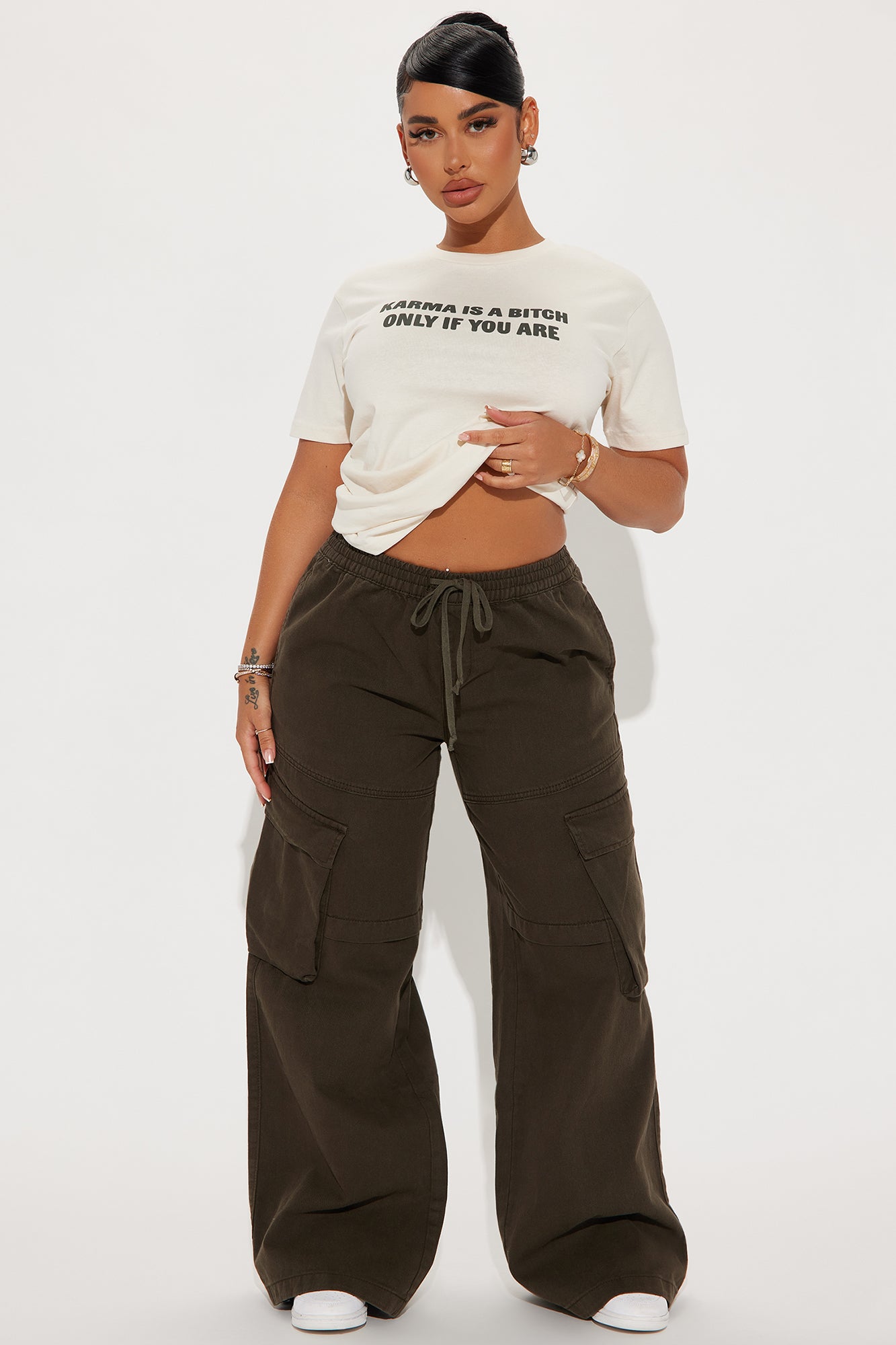 Nice For What Cargo Wide Leg Pant