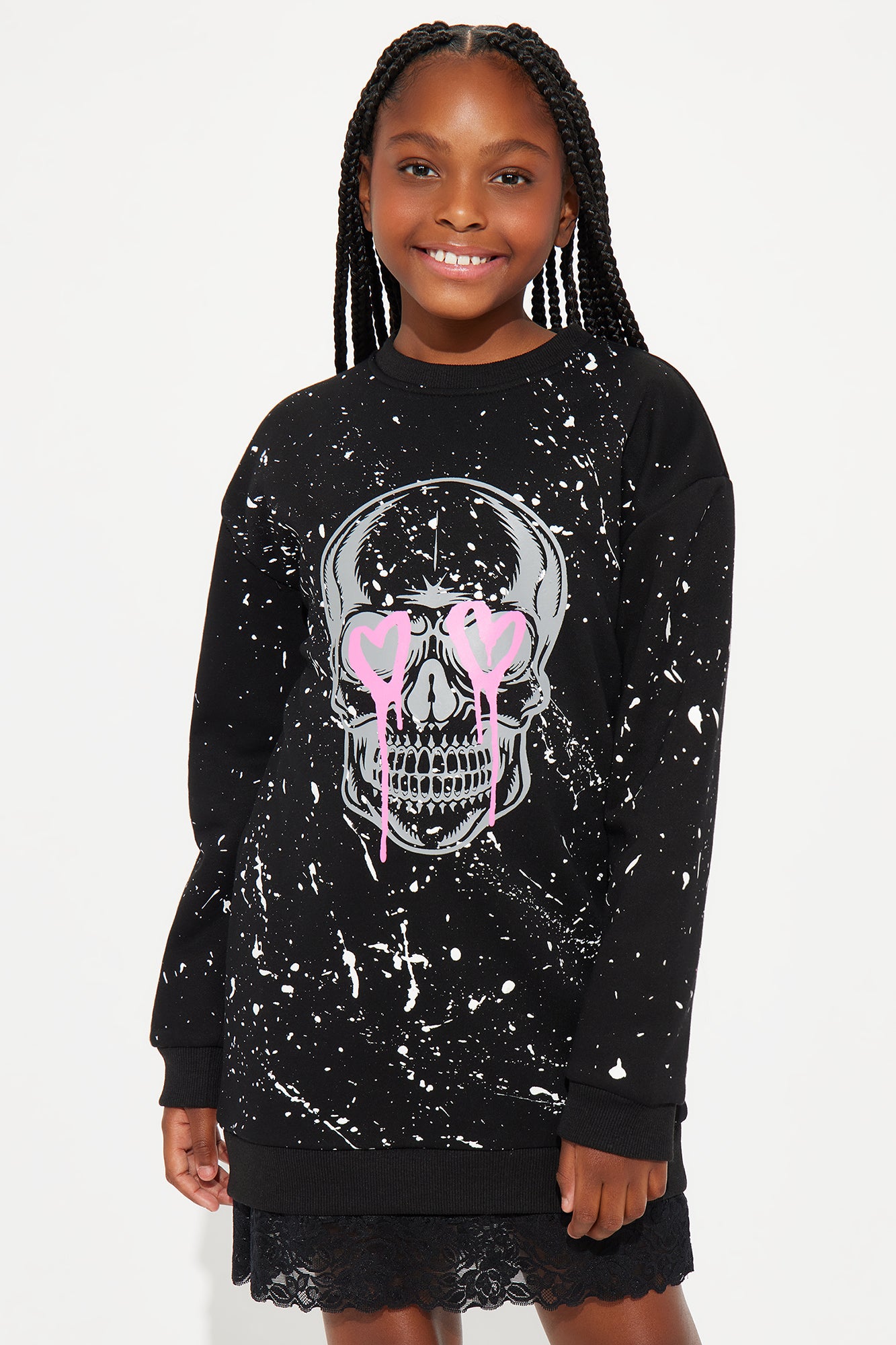 Mini Dylan Skull Sweatshirt Dress