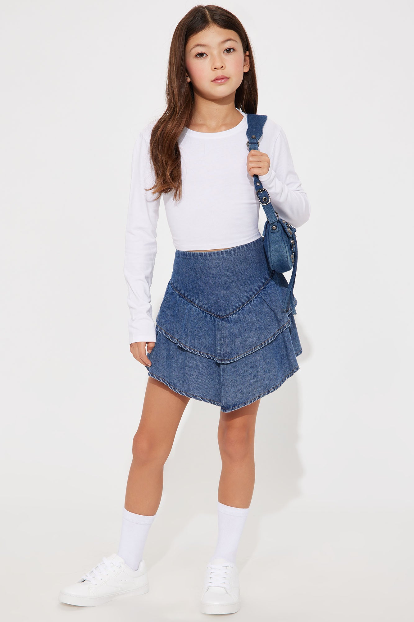 Mini Destiny Denim Skirt