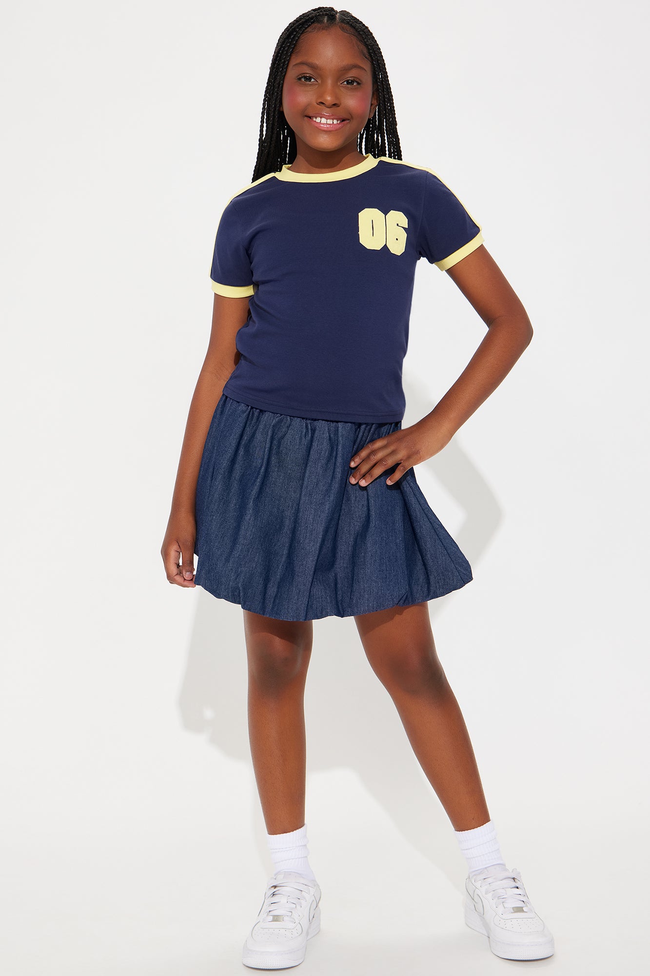 Mini Keeping Score Skirt Set