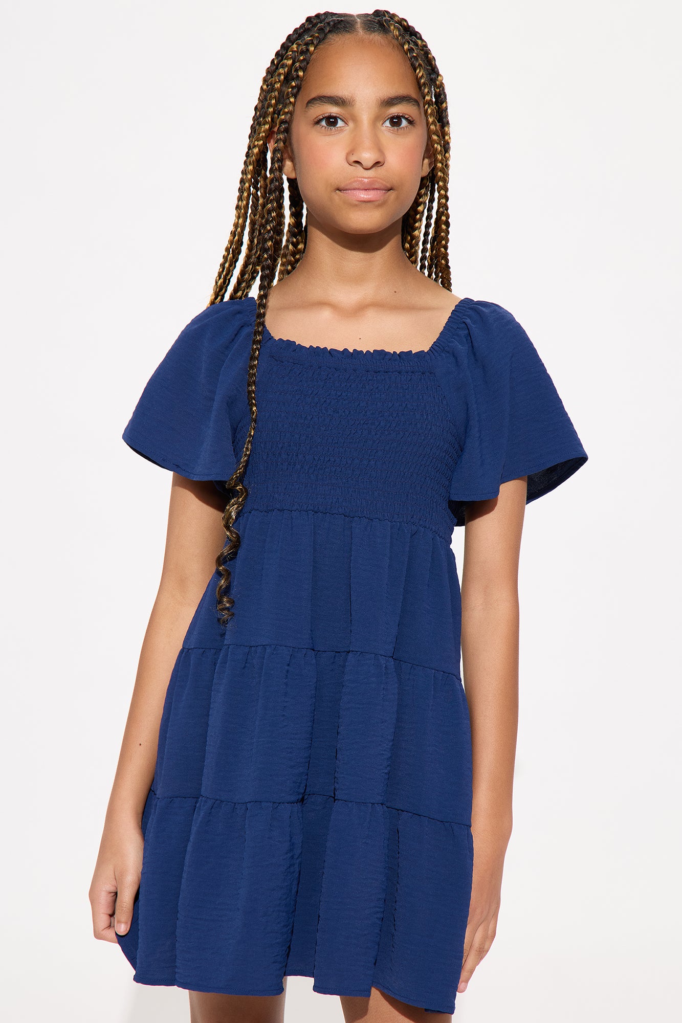 Mini Nicole Smocked Dress