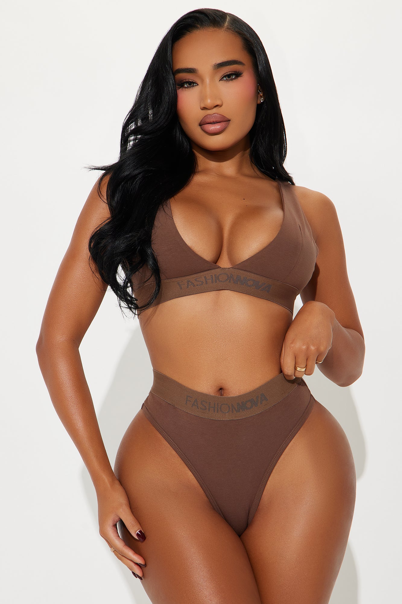 FN Mood Triangle Bralette And Panty Set
