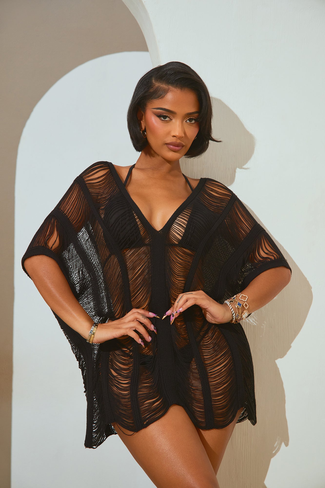 Elizabeth Crochet Cover Up Dress