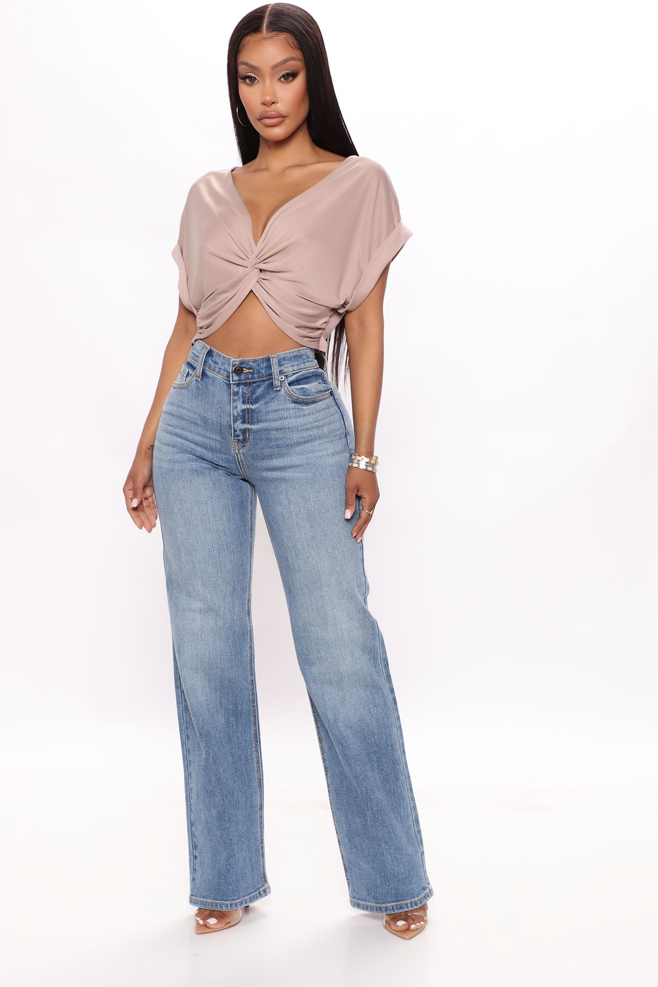 Be Authentic Slouchy Stretch Straight Leg Jeans