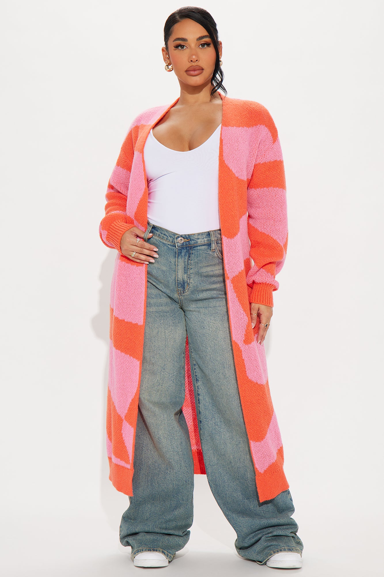 All Mixed Up Long Cardigan