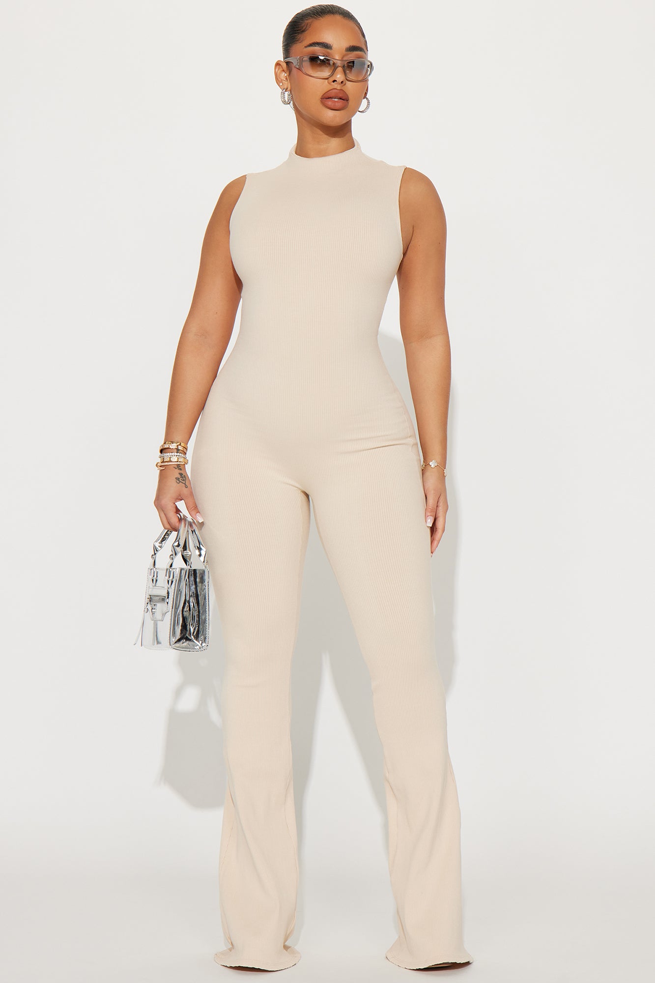 Amber Snatched Flare Jumpsuit