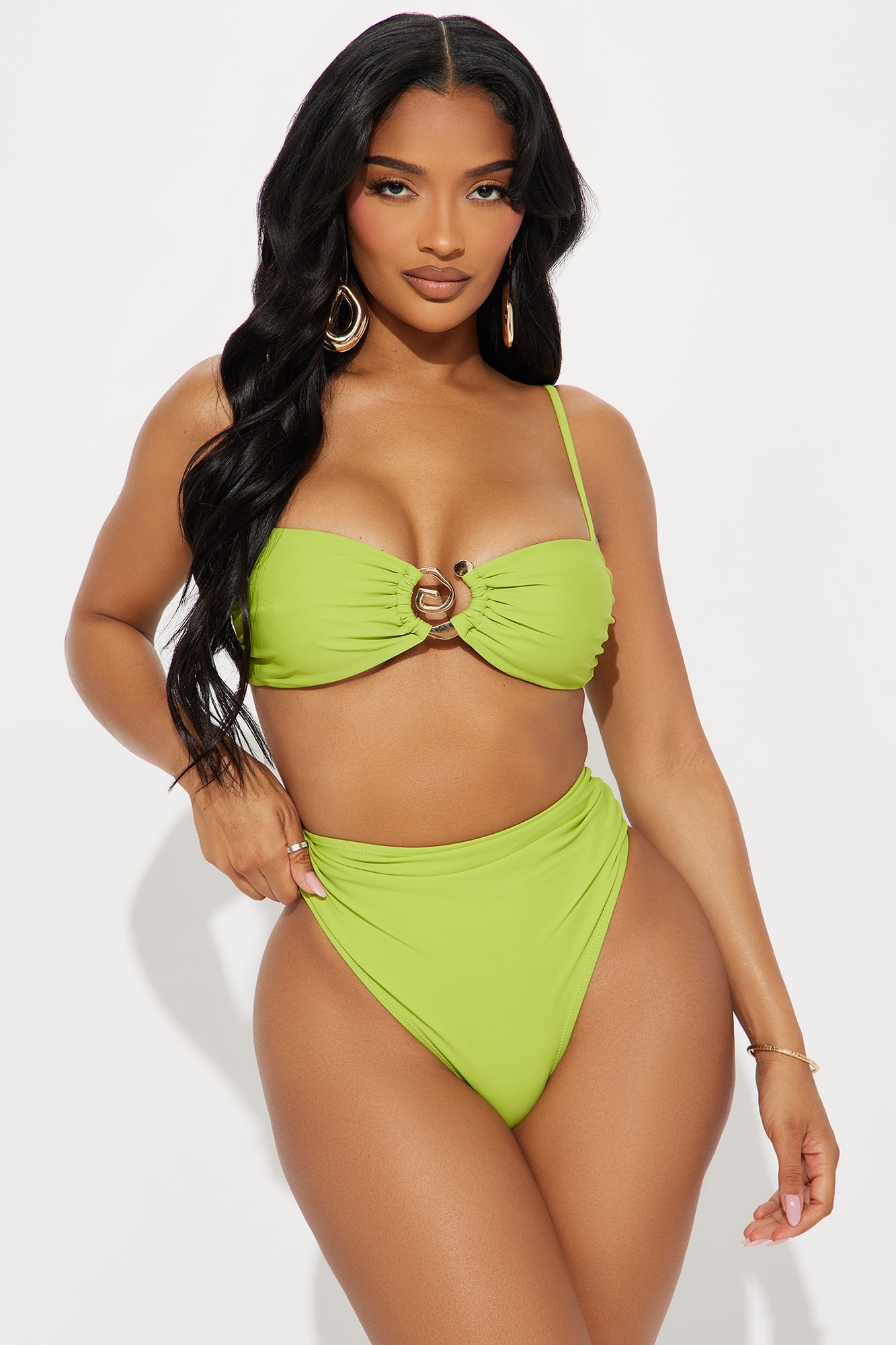 Ophelia Swirl Hardware Bralette 2 Piece Bikini