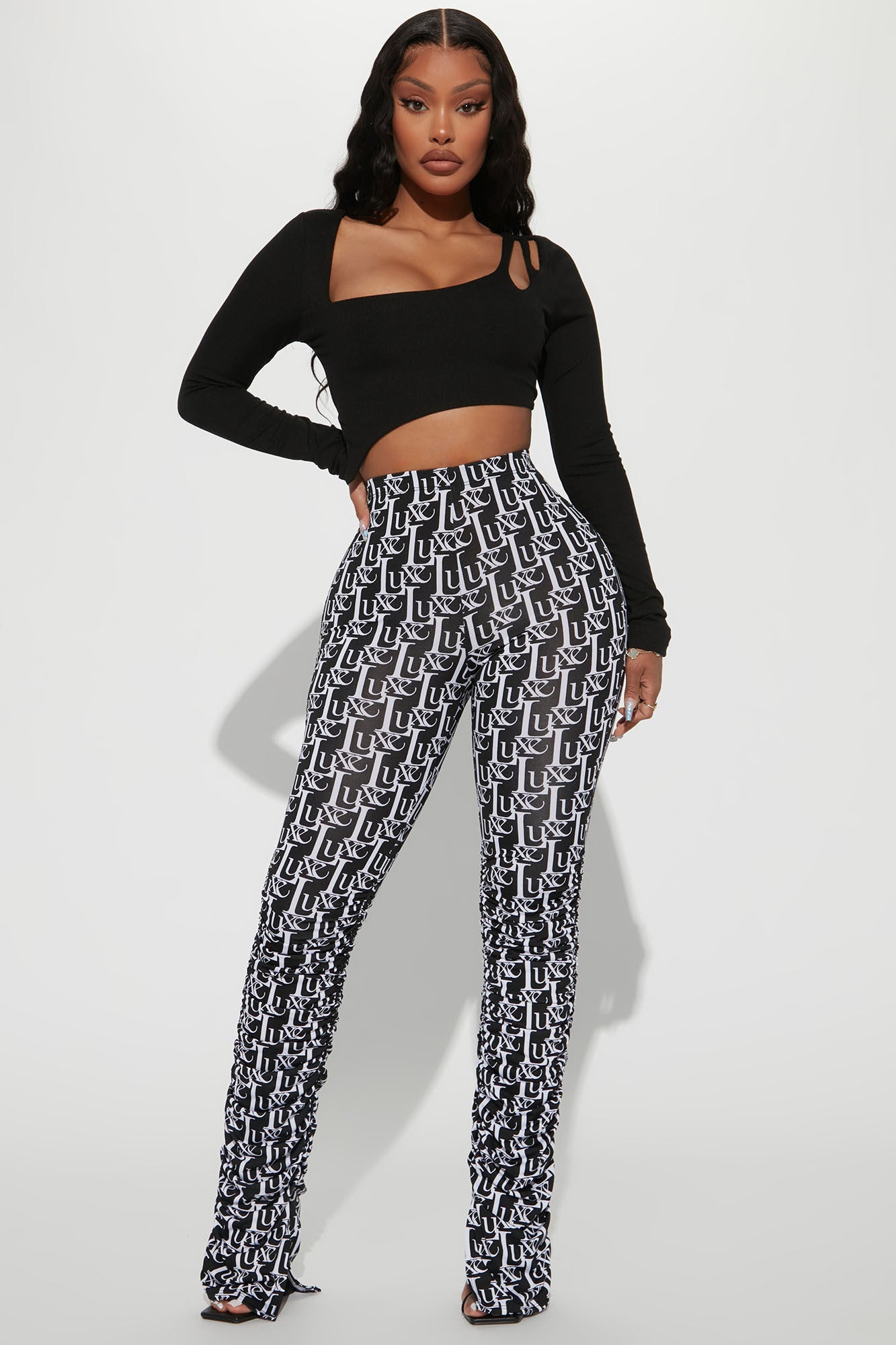 Labeled Luxe Stacked Skinny Pant