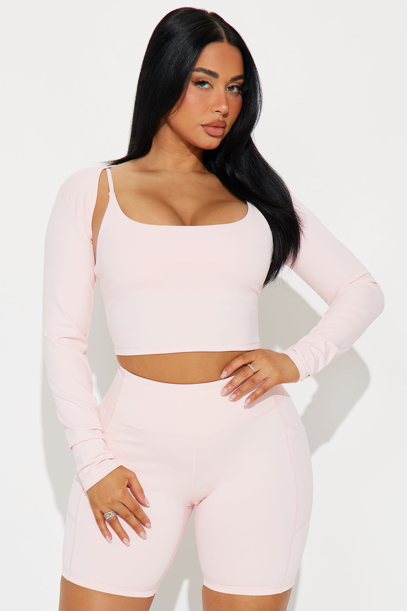 Very Demure Active 3 Piece Short Set