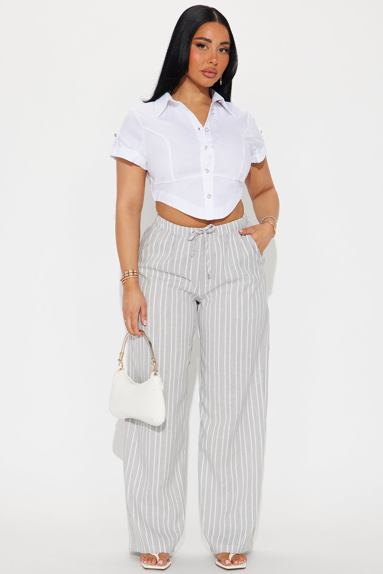 The Vibes Are On Striped Pant
