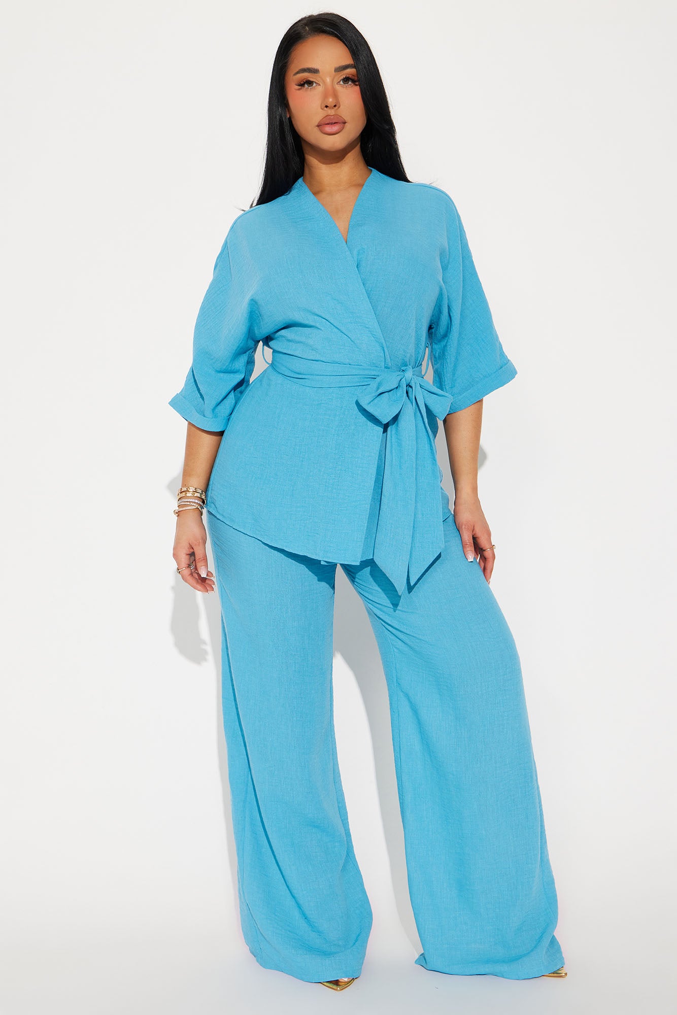 Perfect Getaway Linen Pant Set