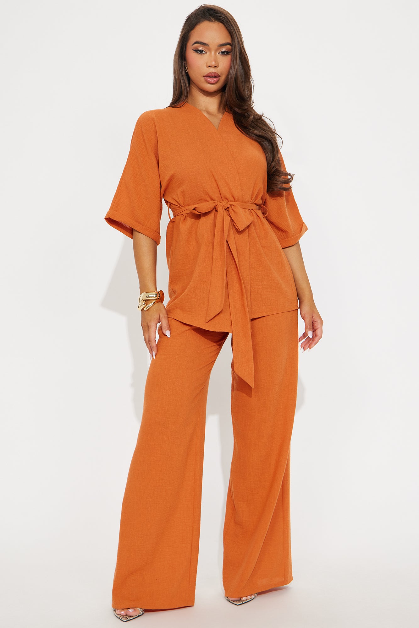 Perfect Getaway Linen Pant Set