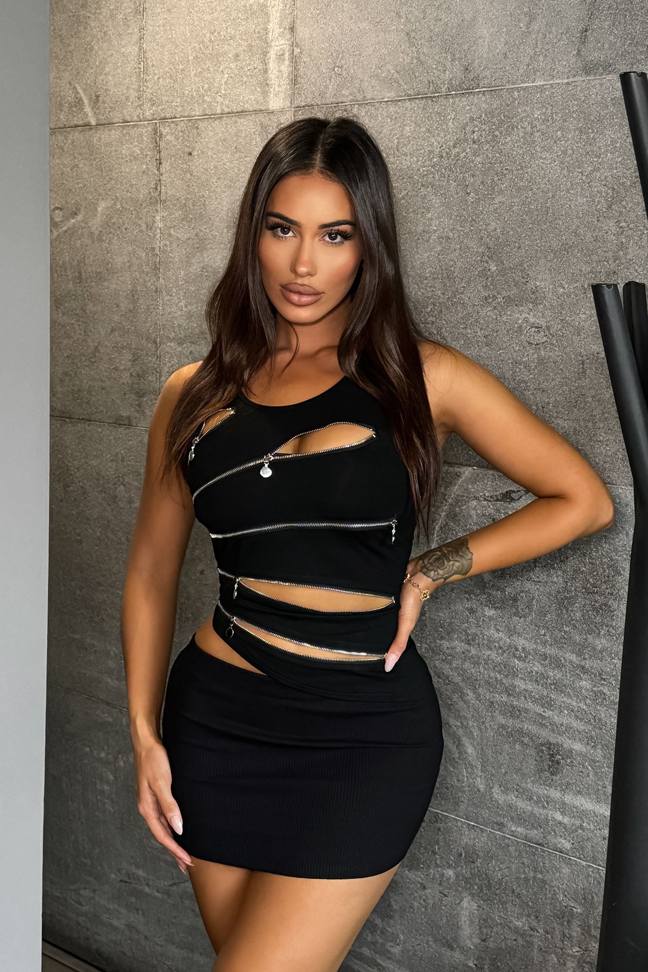 Melinna Snatched Micro Mini Skirt
