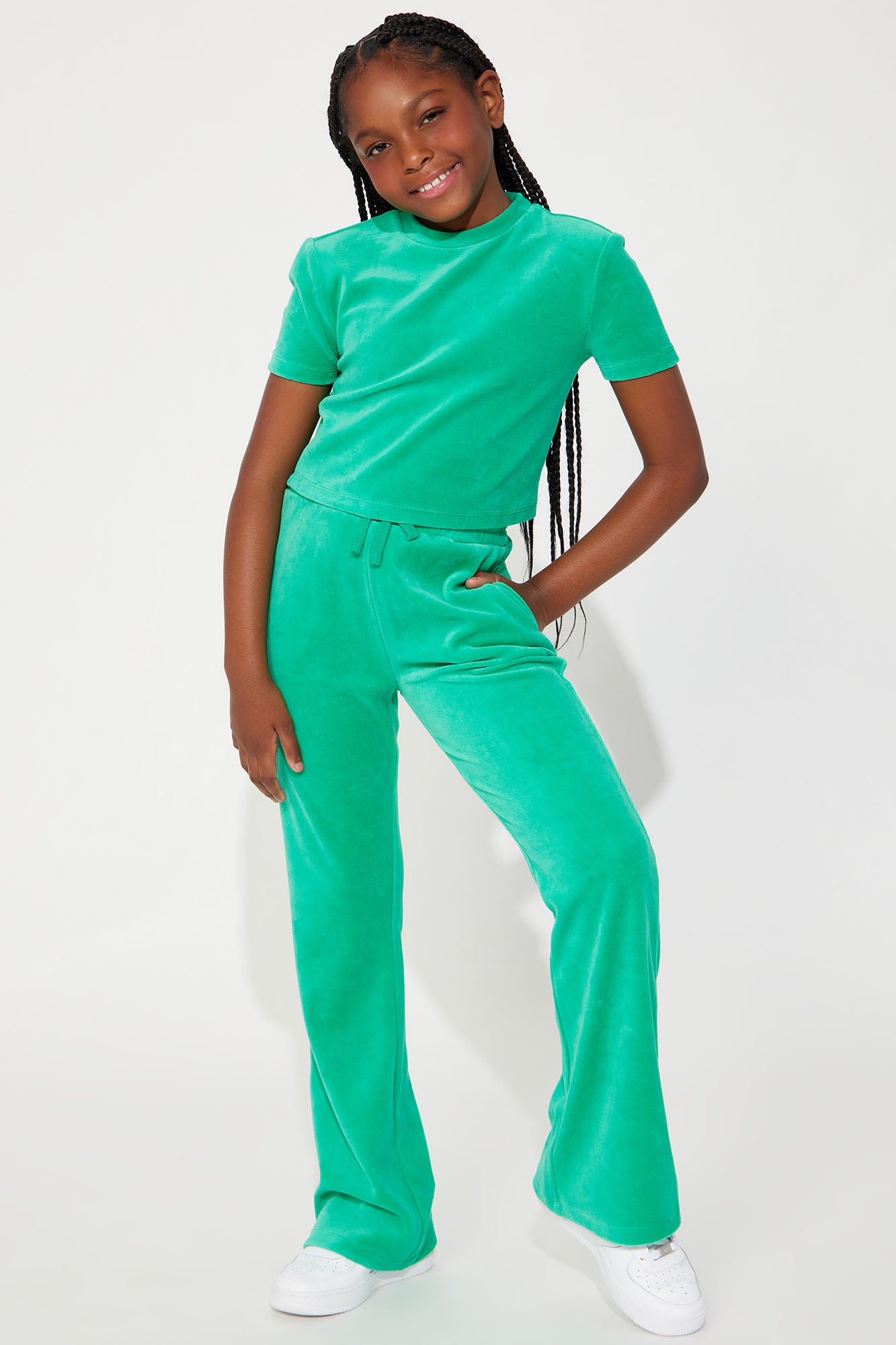 Mini OG Trendsetter Velour Baby Tee Set