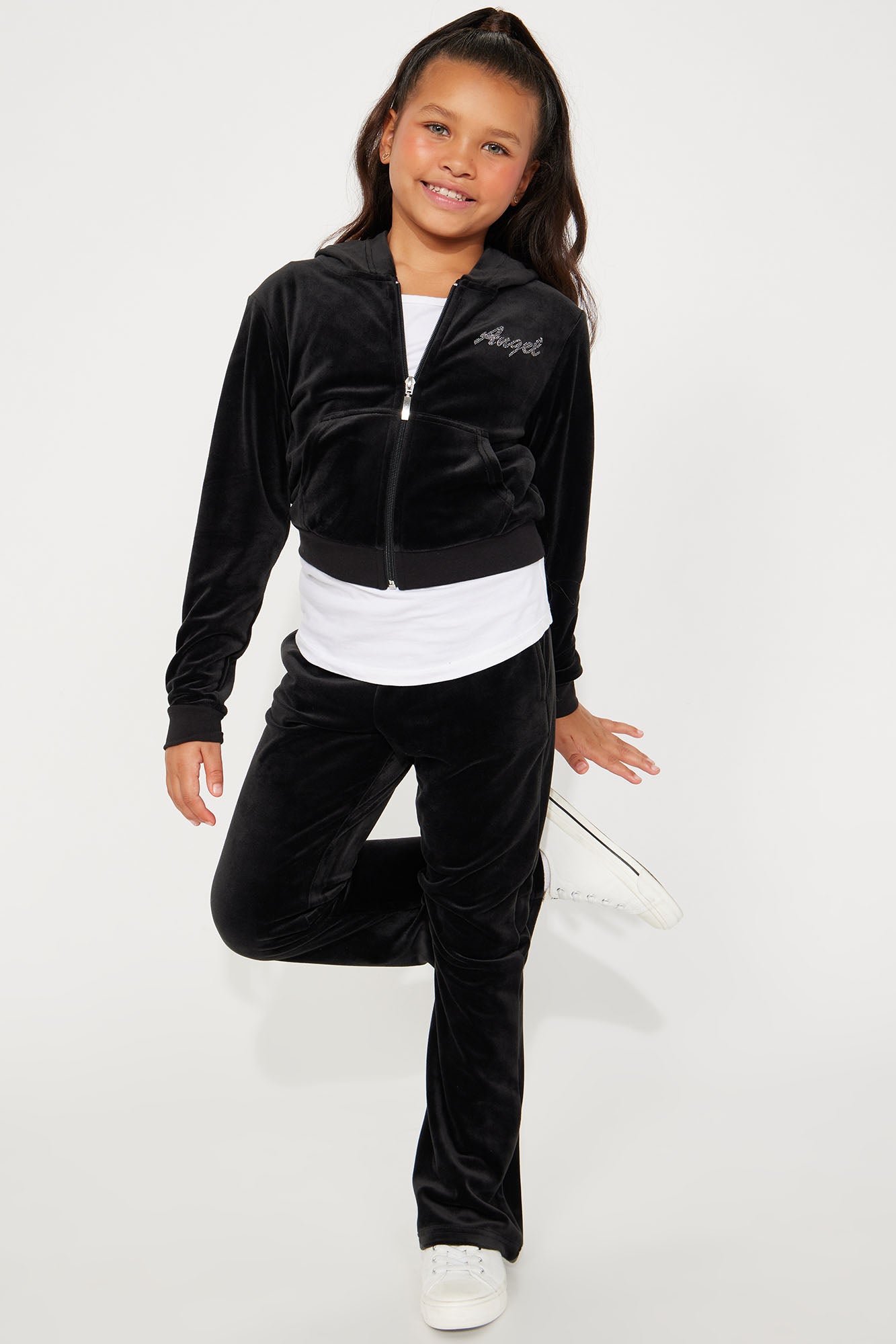 Mini Angel Wings Velour Set