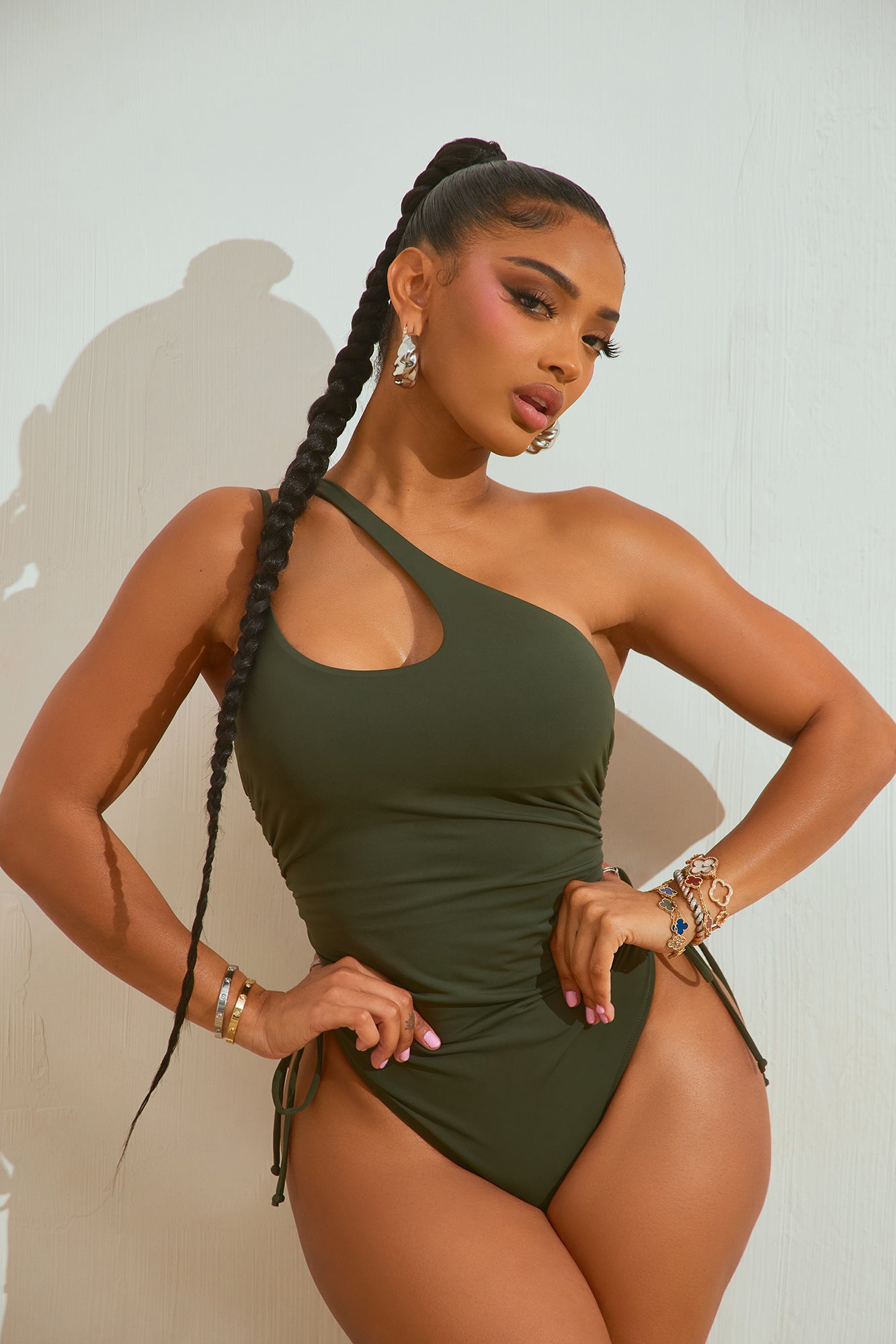 Mariah Ruched 1 Piece Swimsuit
