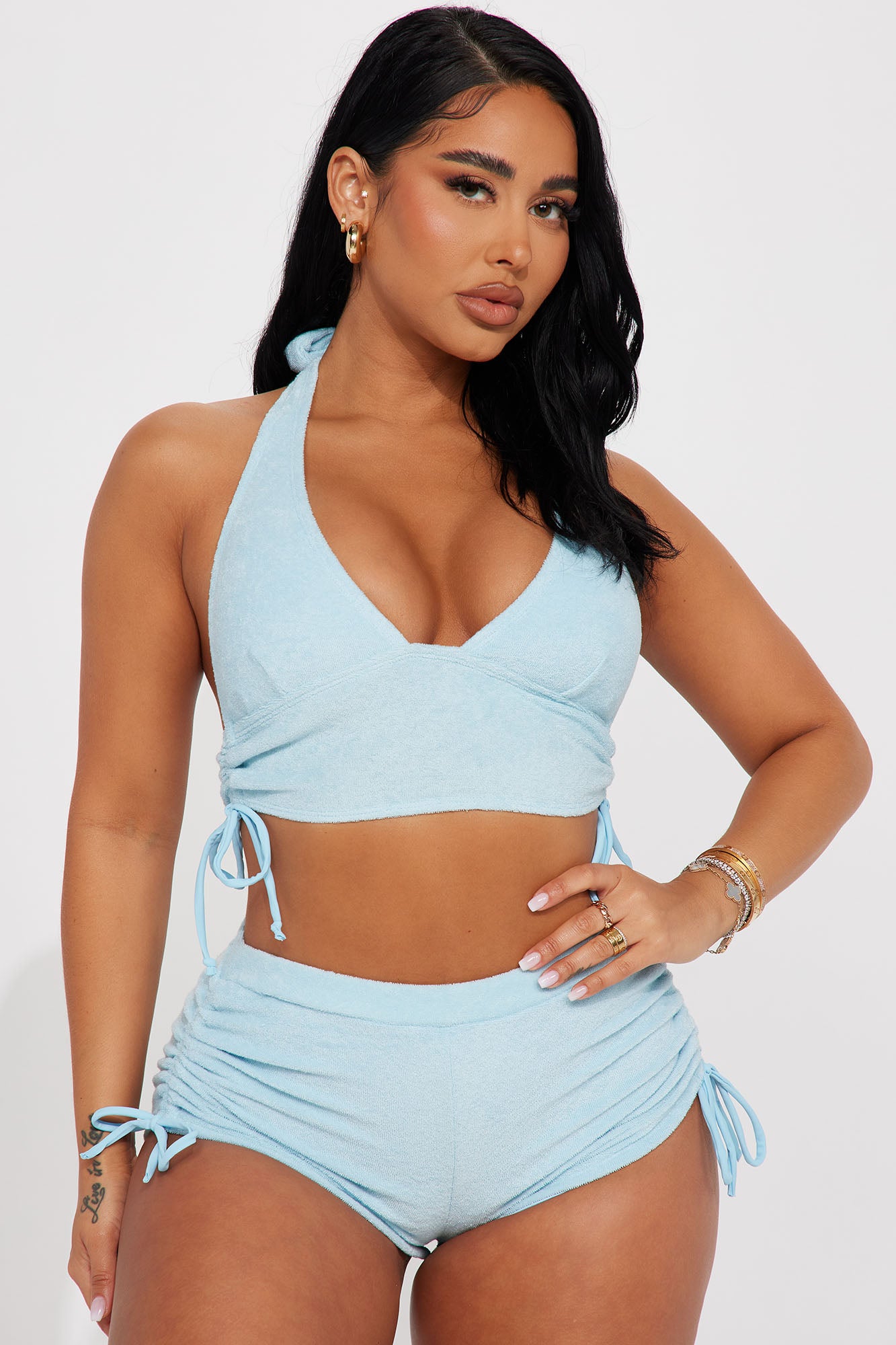 Sabrina Halter Terry 2 Piece Bikini