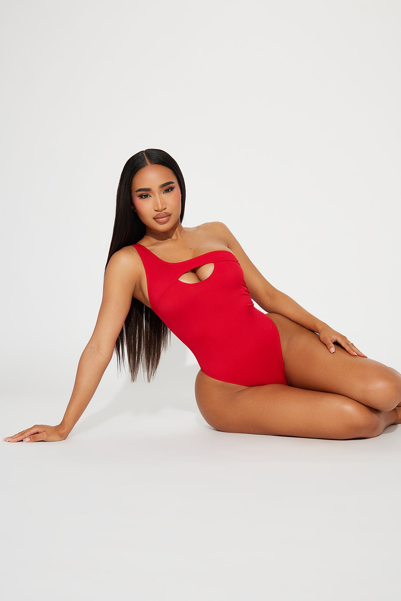 Natalie Asymmetrical 1 Piece Swimsuit