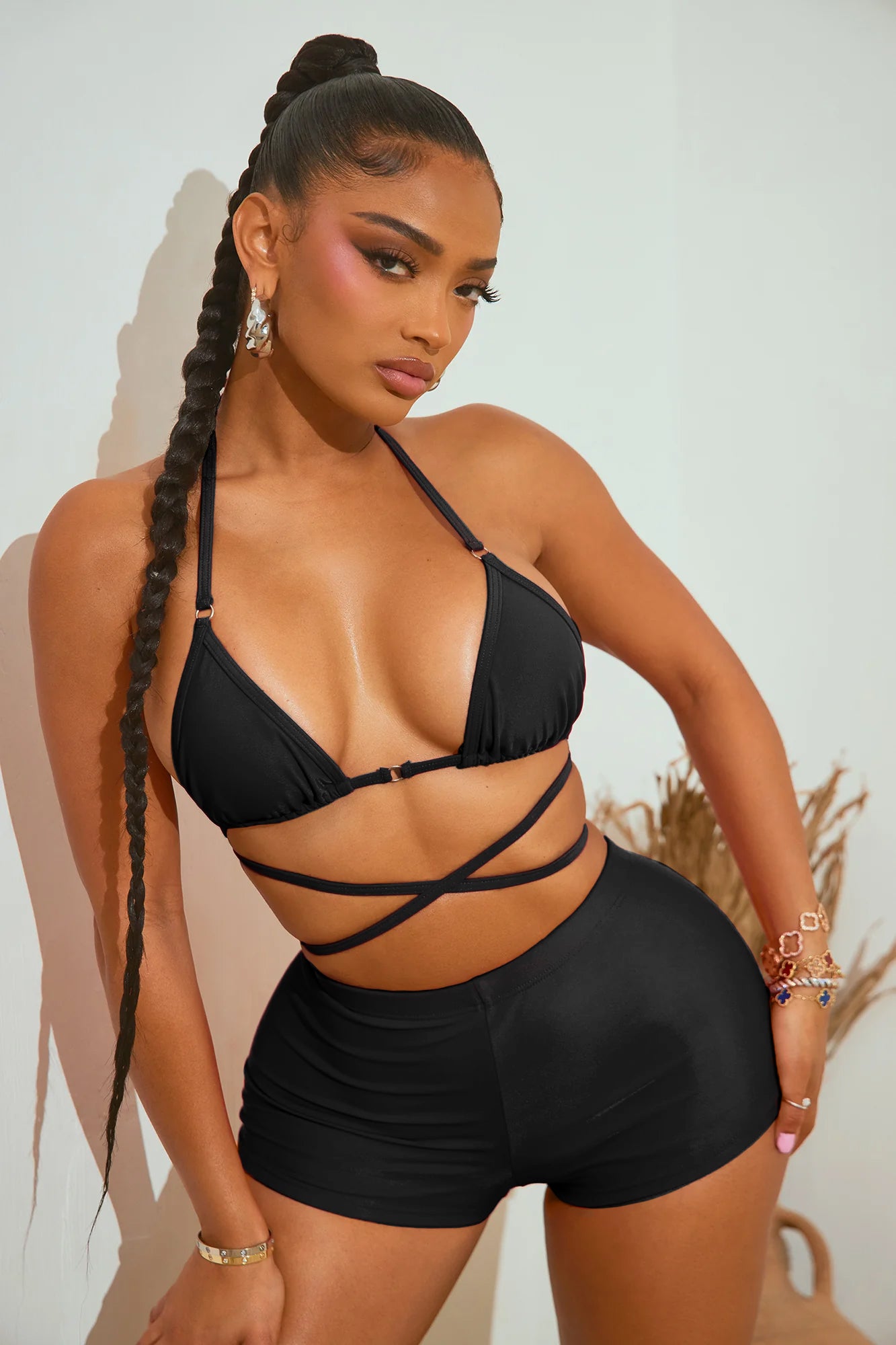 Miley Triangle 2 Piece Boyshort Bikini