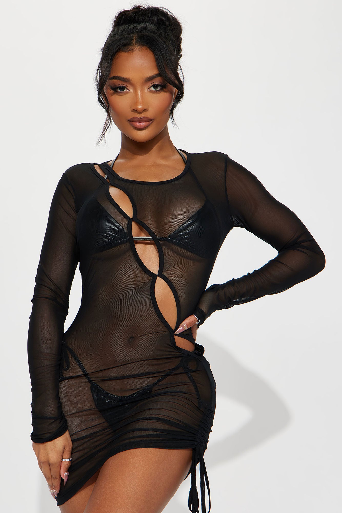 Bailey Long Sleeve Cover Up Dress