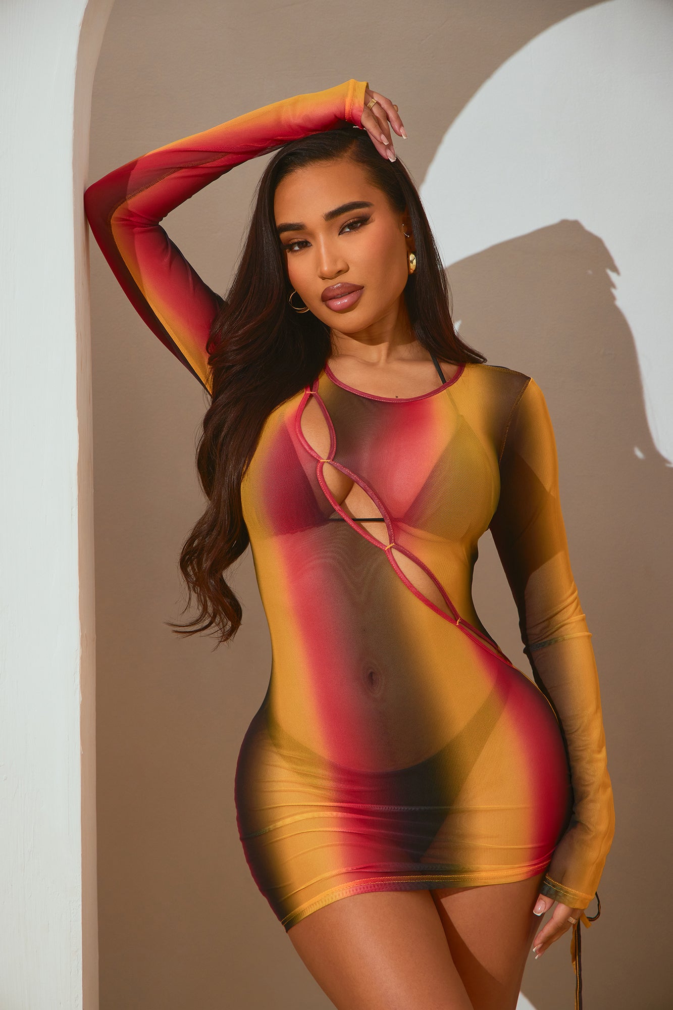 Bailey Long Sleeve Cover Up Dress