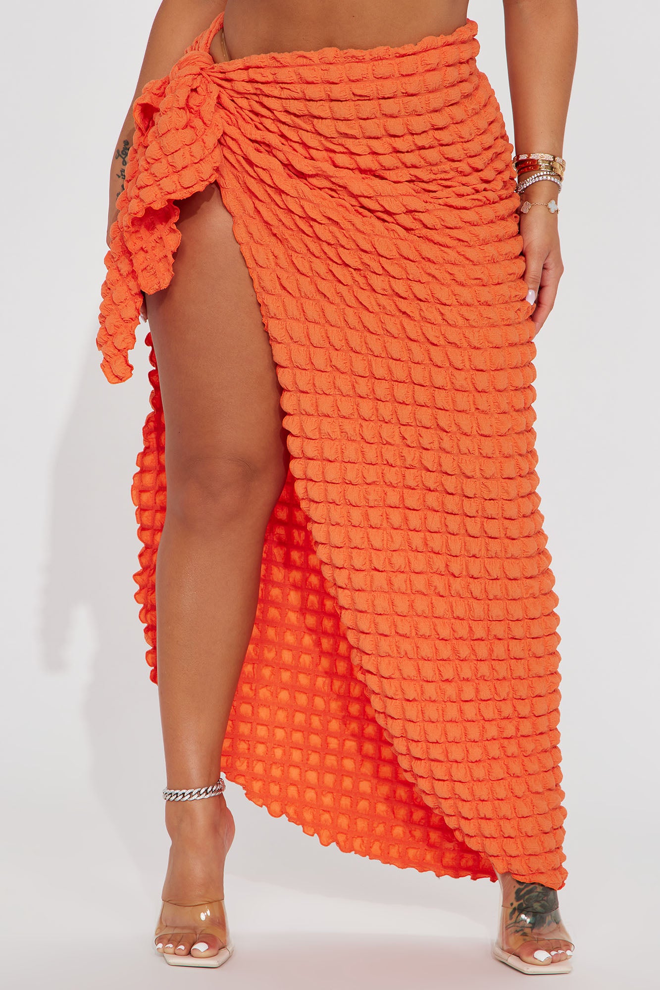 Bri Bubble Maxi Cover Up Tie Sarong