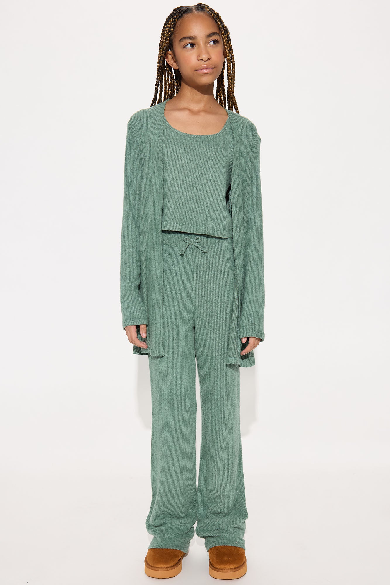 Mini Calm N Cozy 3 Piece Pant Set
