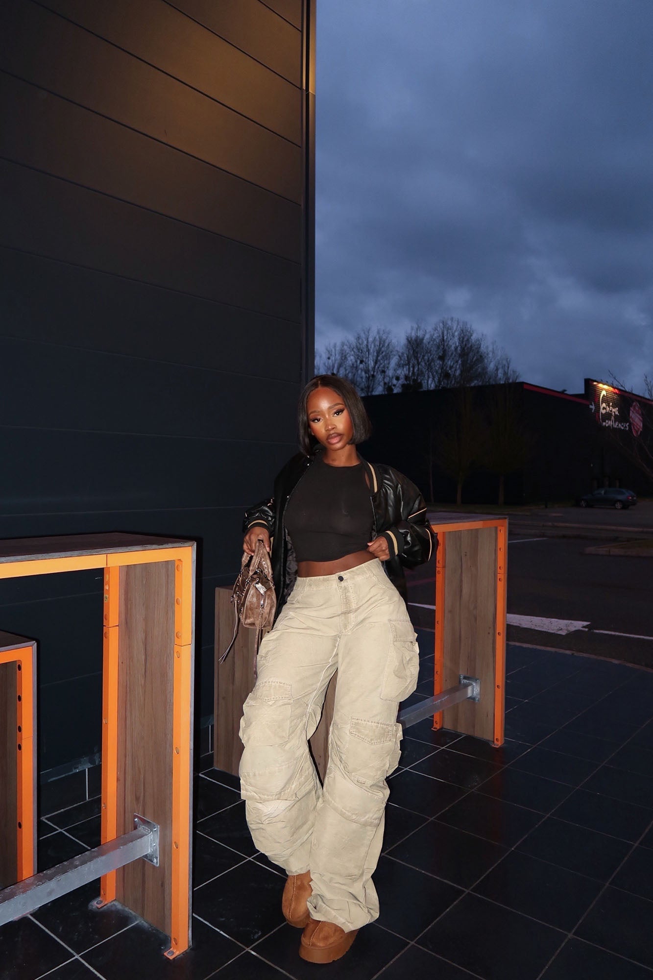 Talk It Up Oversized Distressed Washed Cargo Pant