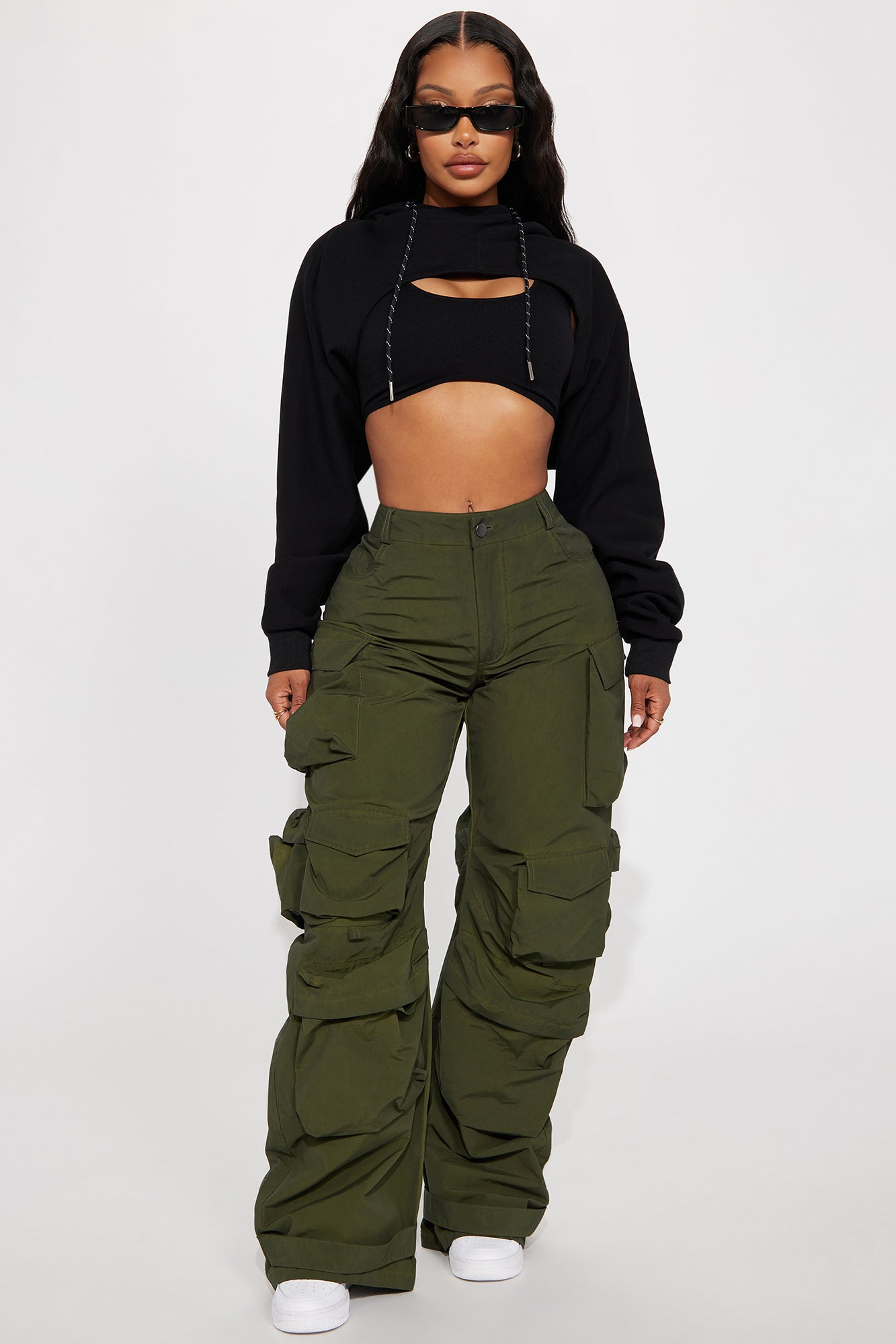 Talk It Up Oversized Distressed Washed Cargo Pant