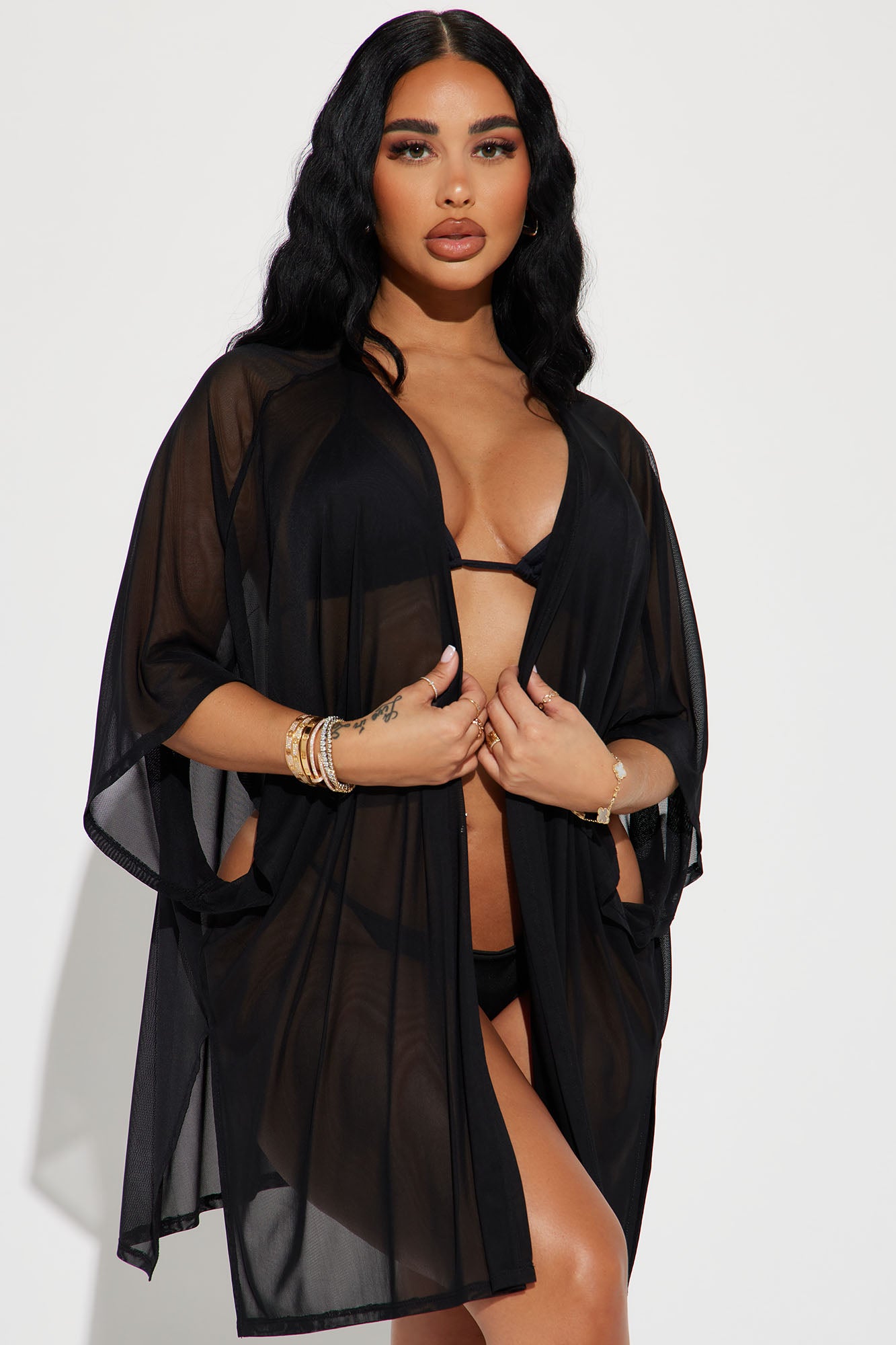 Maui Mix And Match Mesh Cover Up Kimono